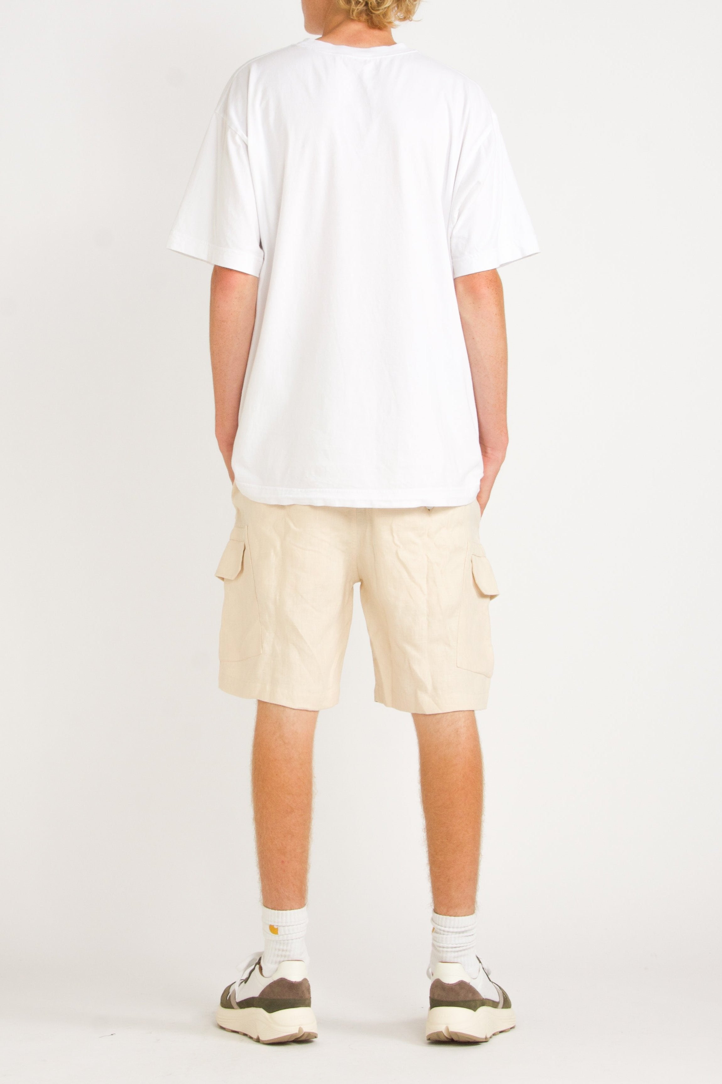 Elijah Relaxed Linen Cargo Short