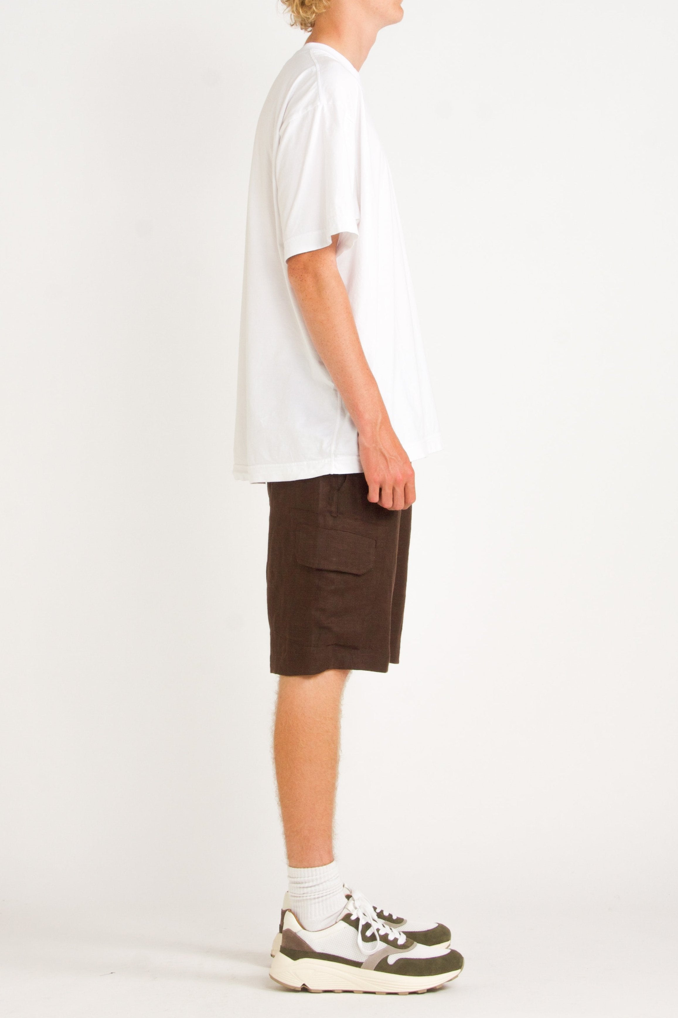 Elijah Relaxed Linen Cargo Short