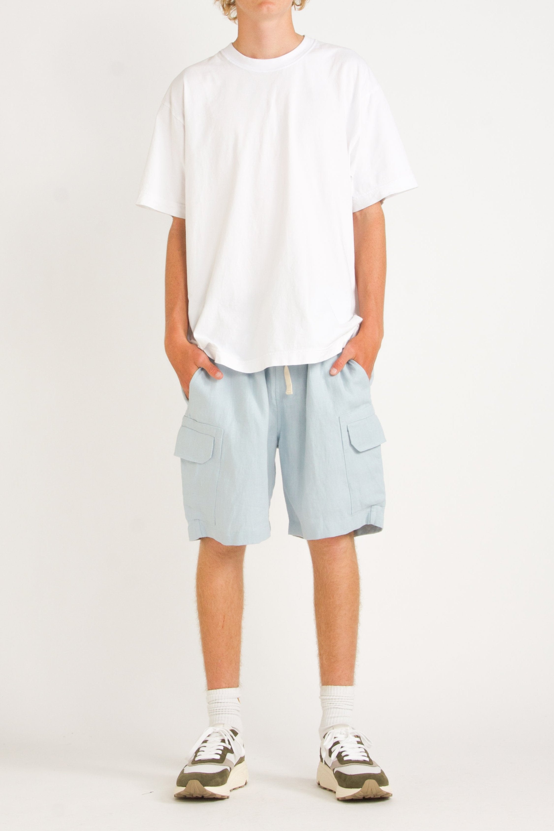 Elijah Relaxed Linen Cargo Short