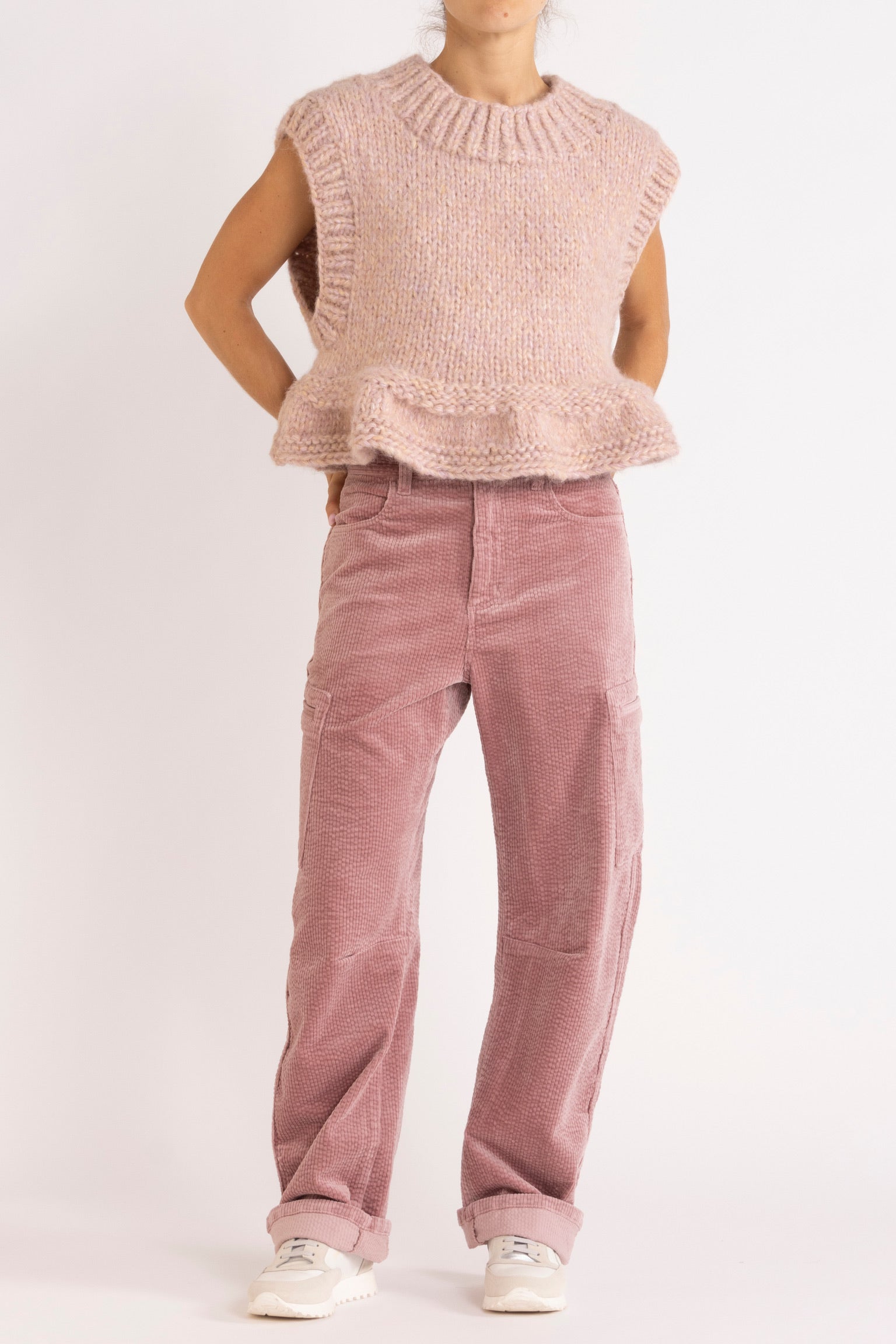 Opal Hand-Knit Wool Blend Vest