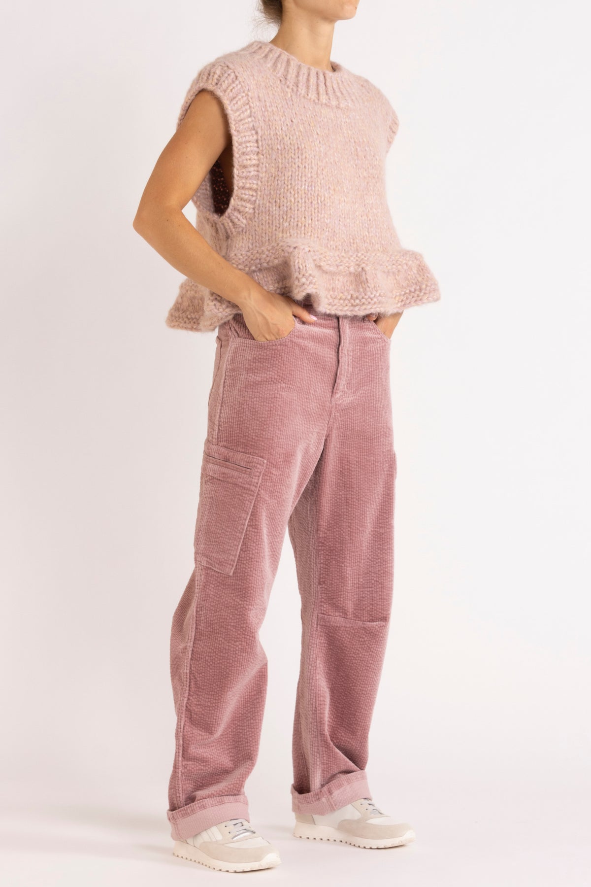 Opal Hand-Knit Wool Blend Vest