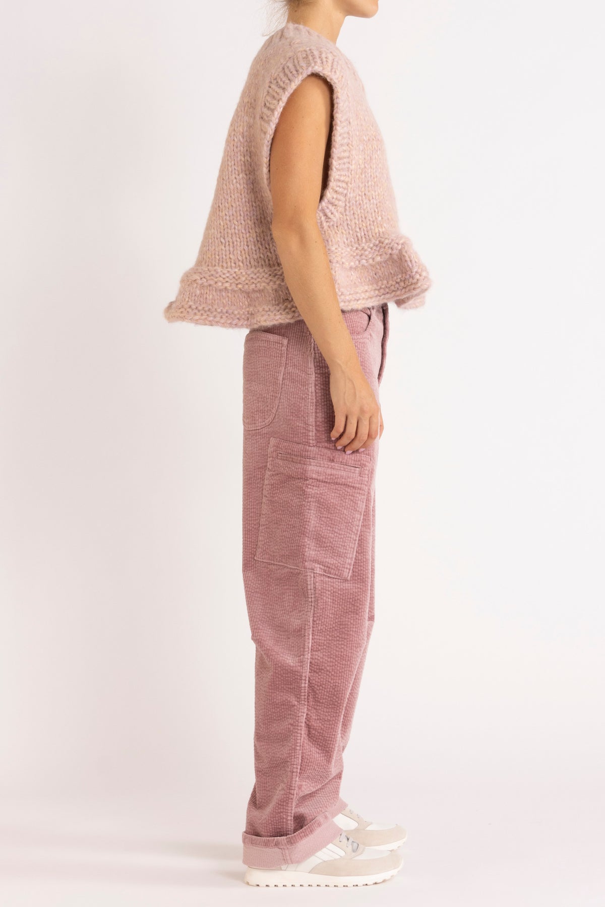 Opal Hand-Knit Wool Blend Vest