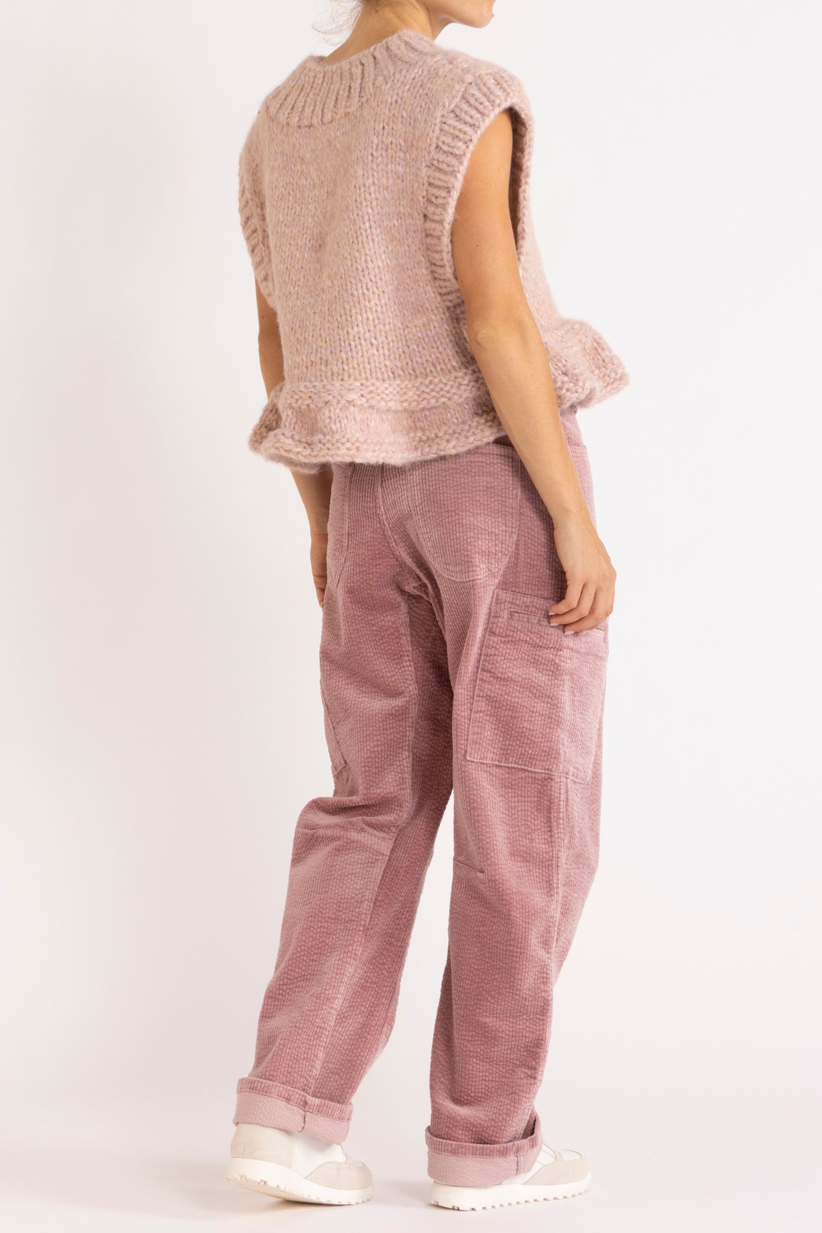 Opal Hand-Knit Wool Blend Vest