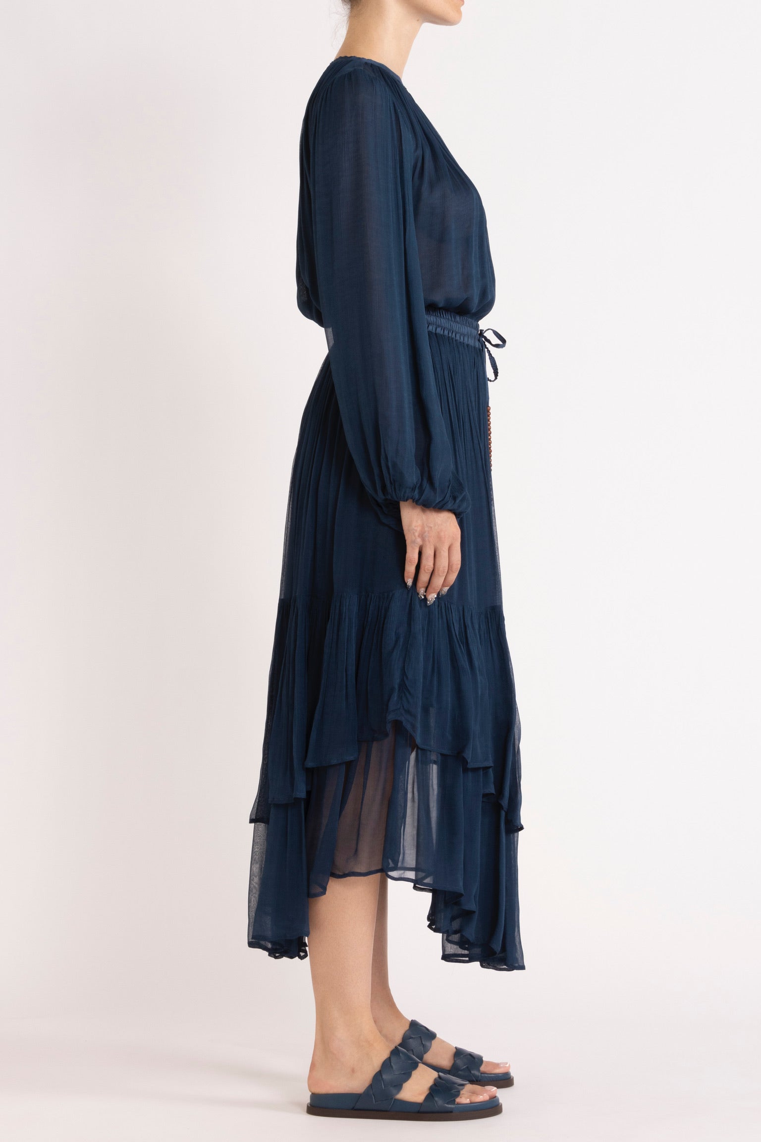 Lucinda Crinkle Chiffon Tiered Skirt