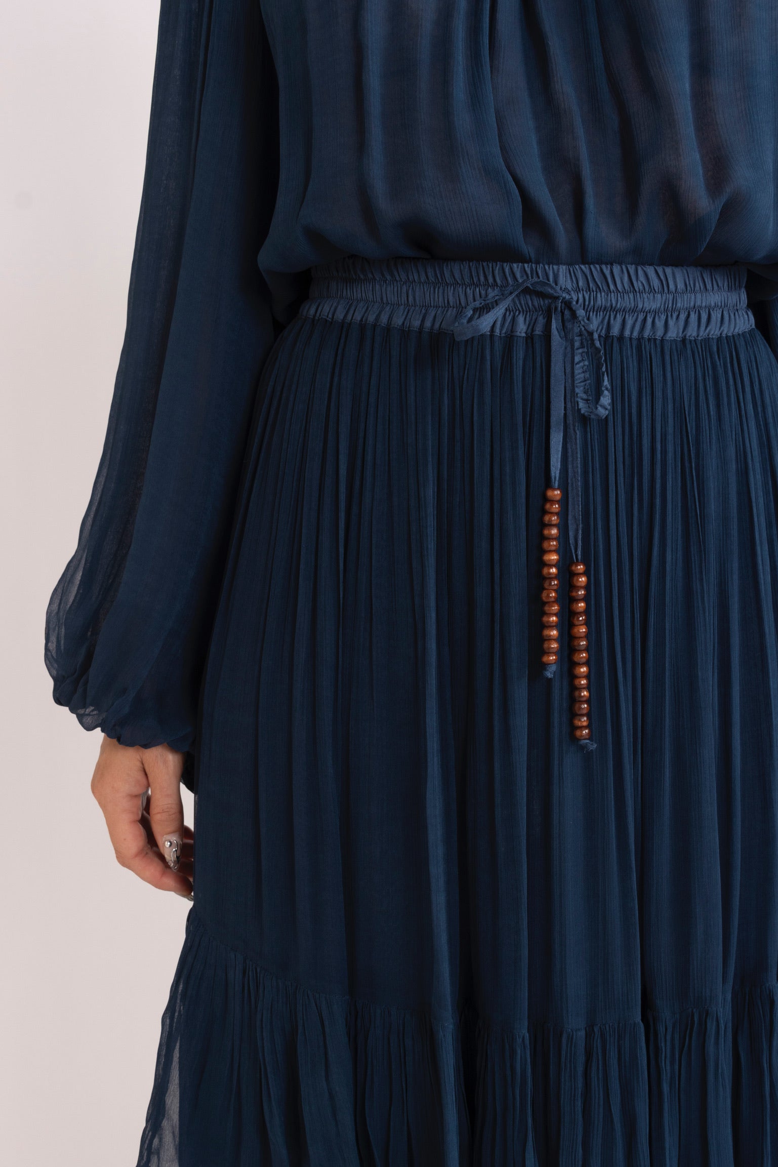 Lucinda Crinkle Chiffon Tiered Skirt