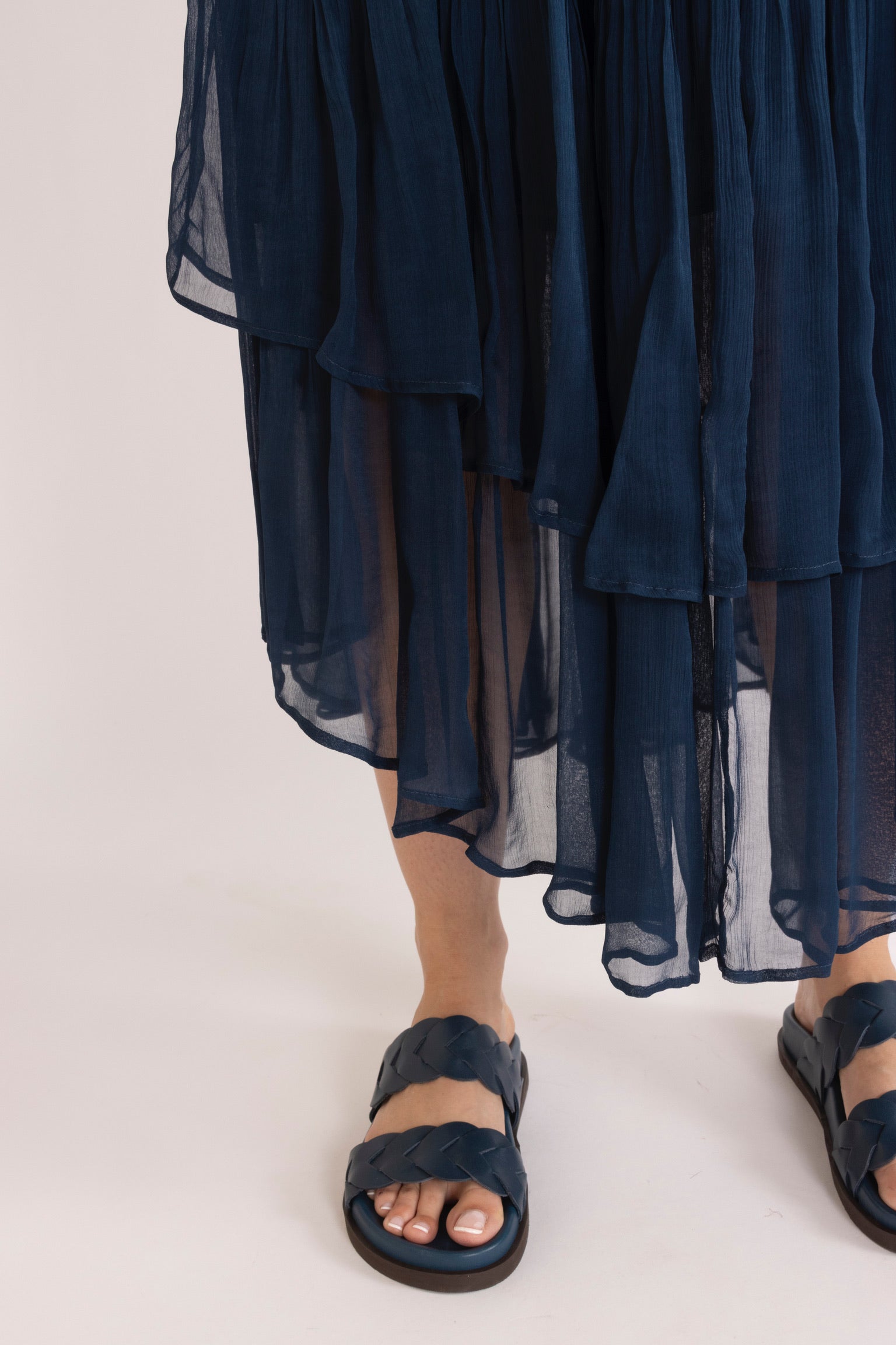 Lucinda Crinkle Chiffon Tiered Skirt