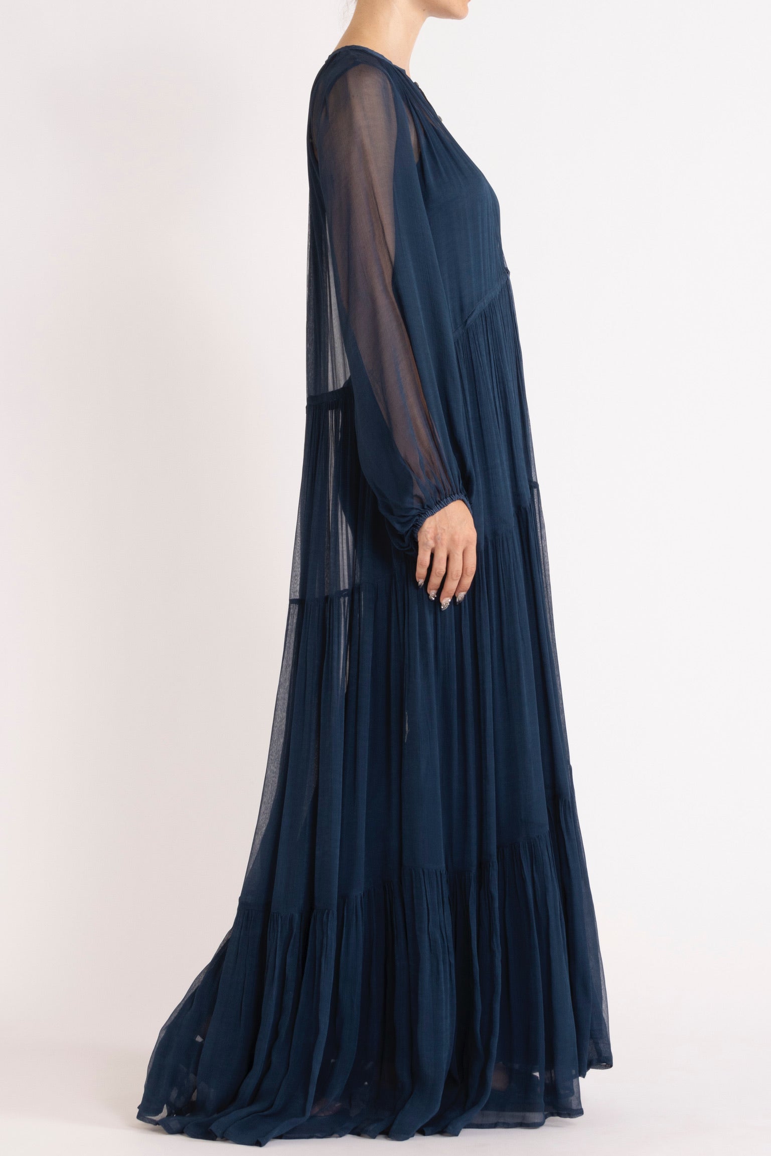 Lucinda Crinkle Chiffon Maxi Dress