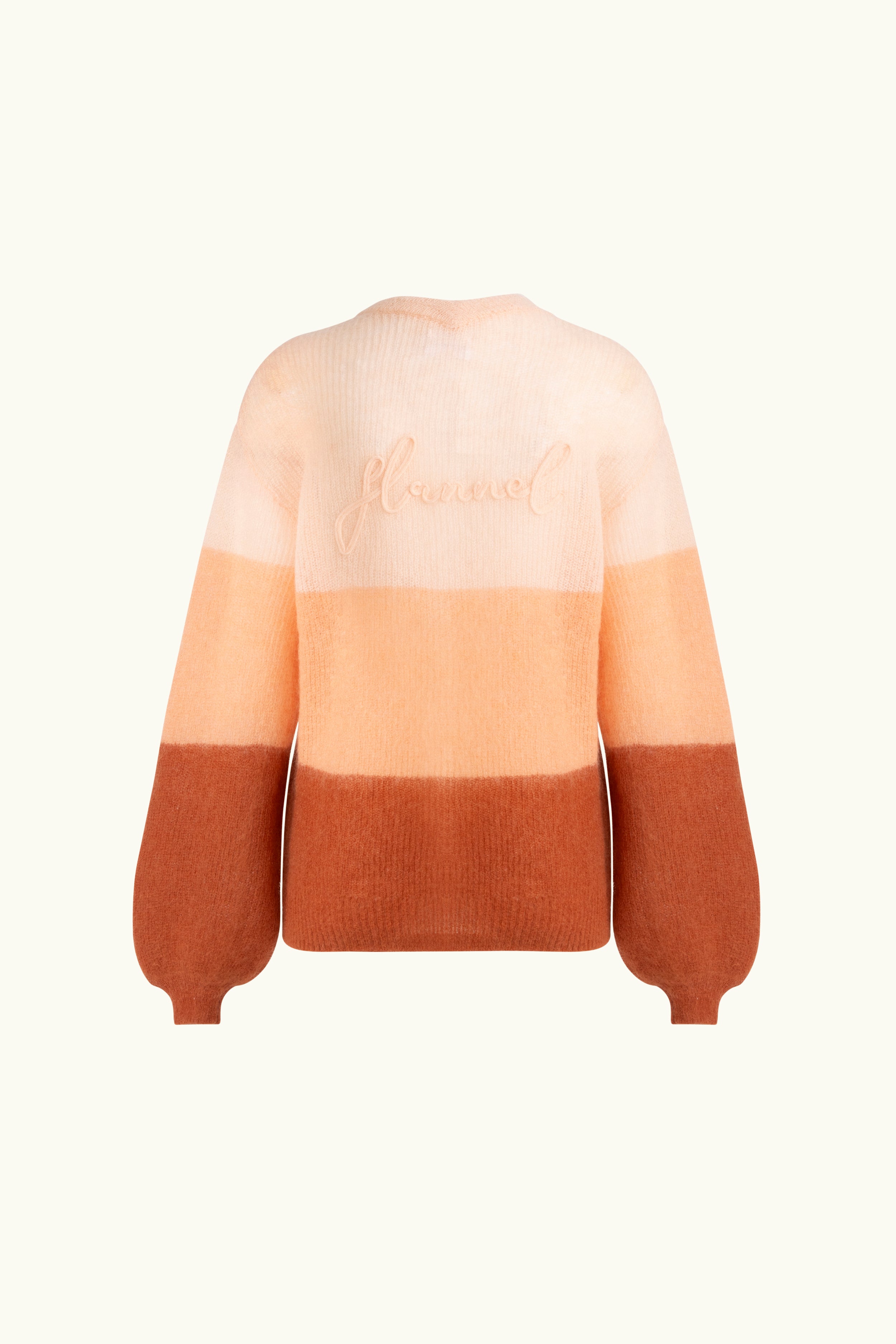 Inez Mohair-Wool Logo Knit Cardigan
