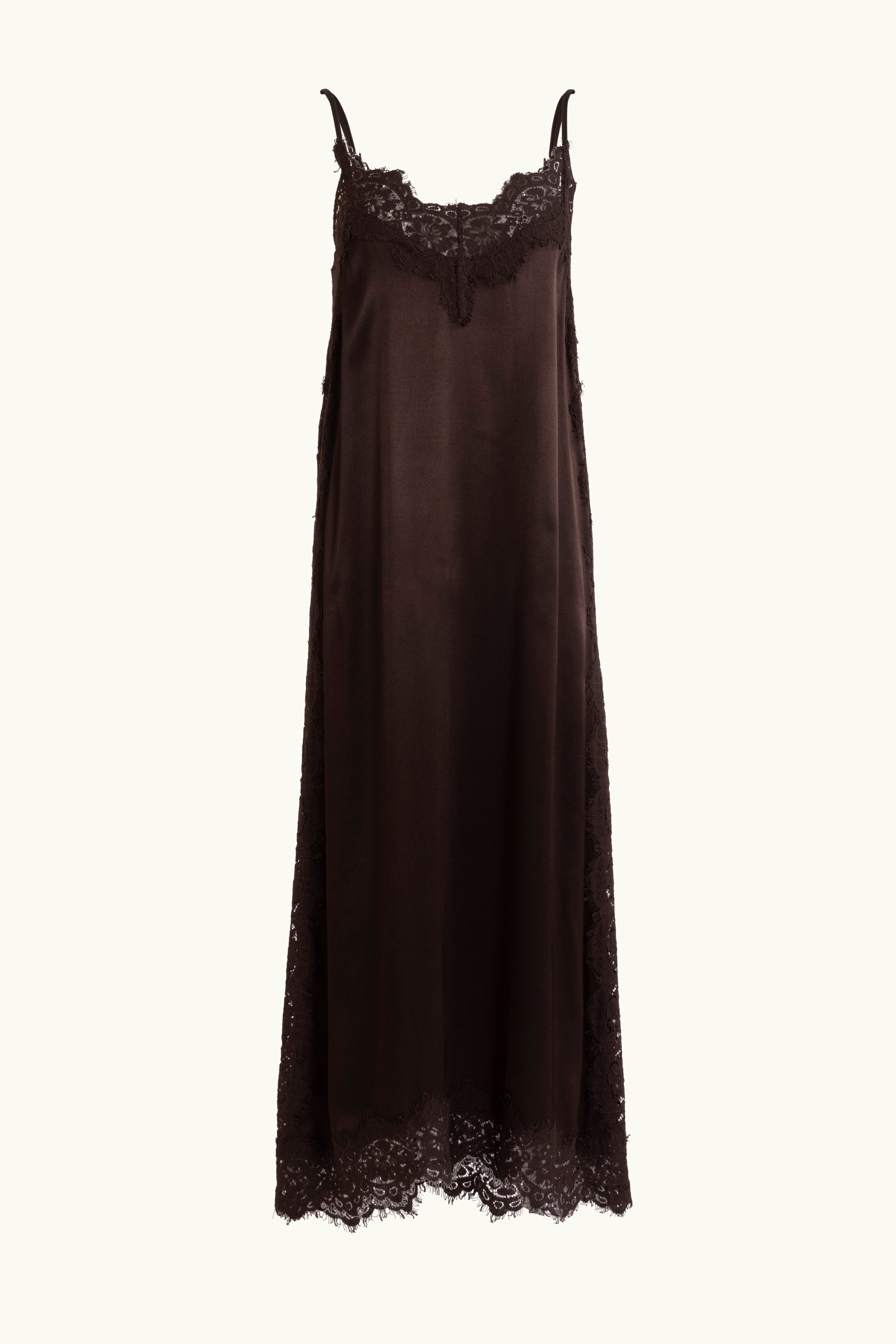 black lace slip dress Satin Split Detail or dress up with strappy heels and statement earrings when heading to exclusive venues Women's Black Lace-Trimmed Slip Dress