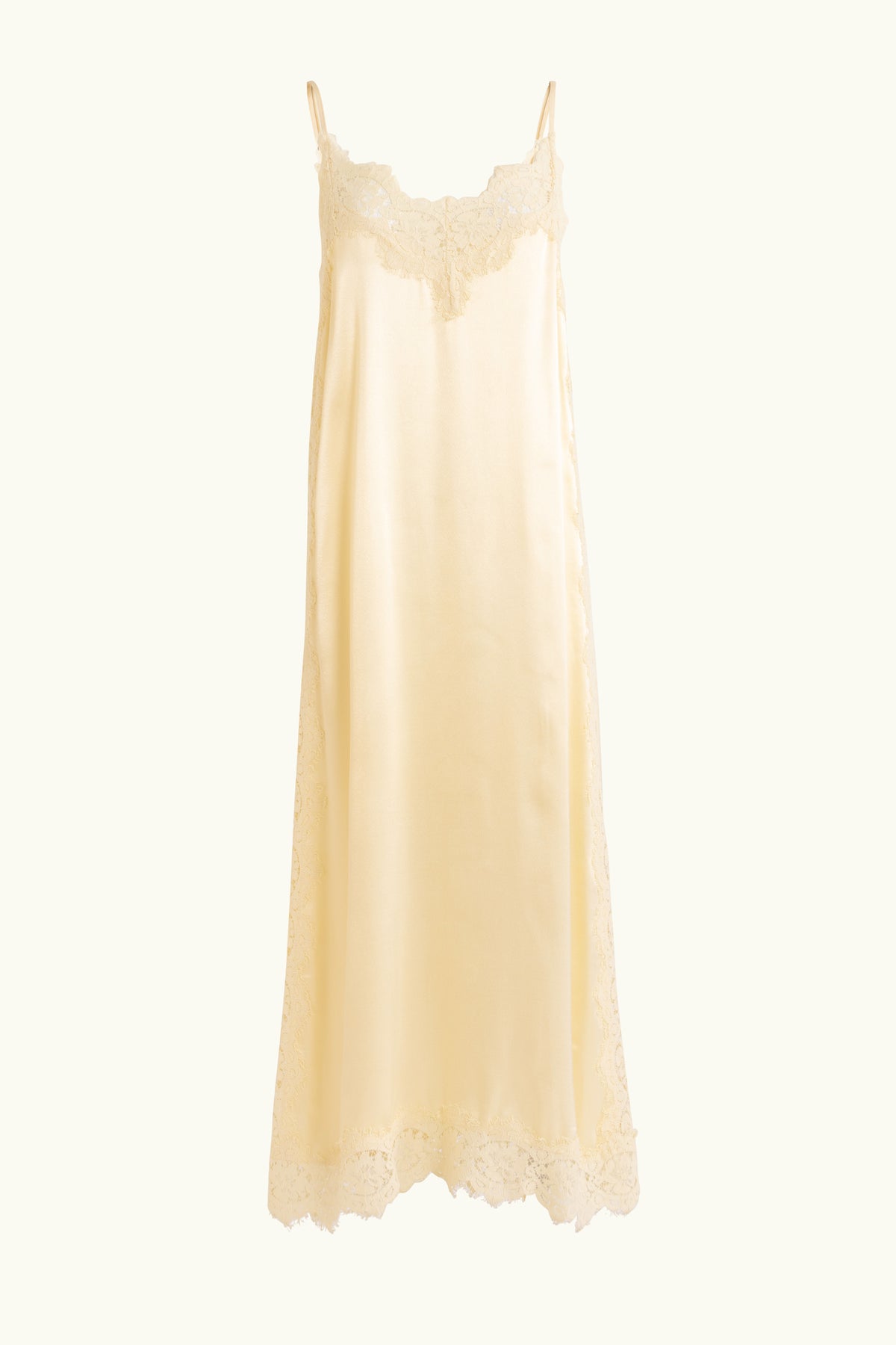 Lenny Satin Lace Slip Dress