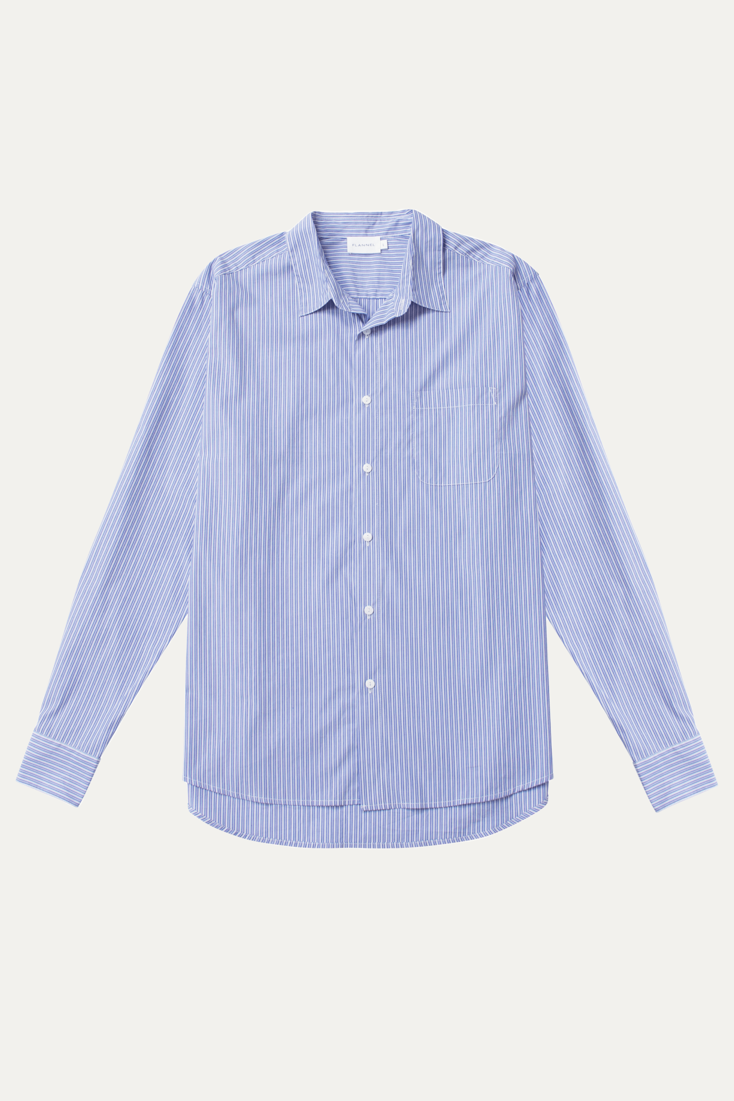 Establishment Blue Stripe Cotton Shirt