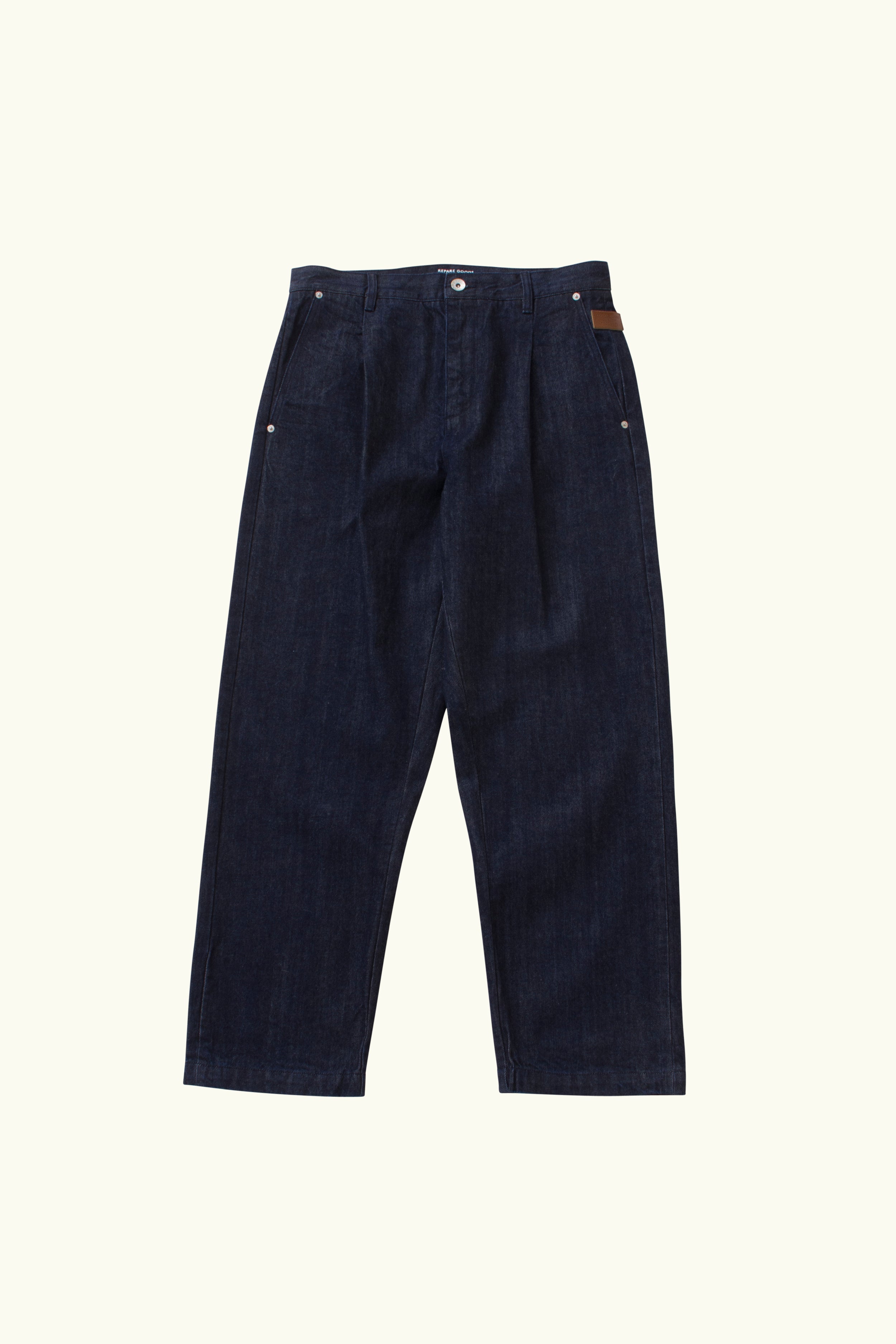 Repare Goods Denim Pleated Pant