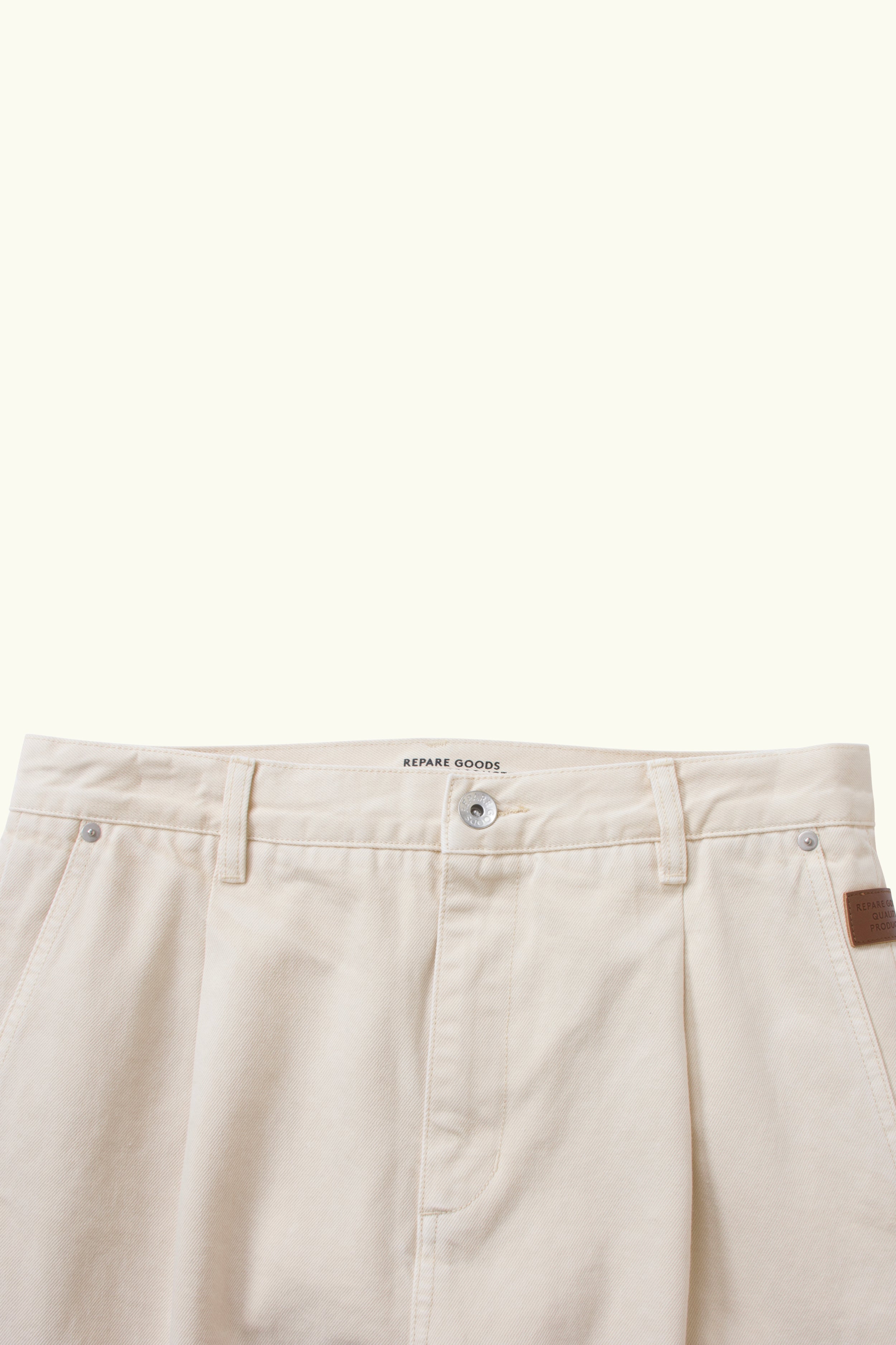 Repare Goods Denim Pleated Pant