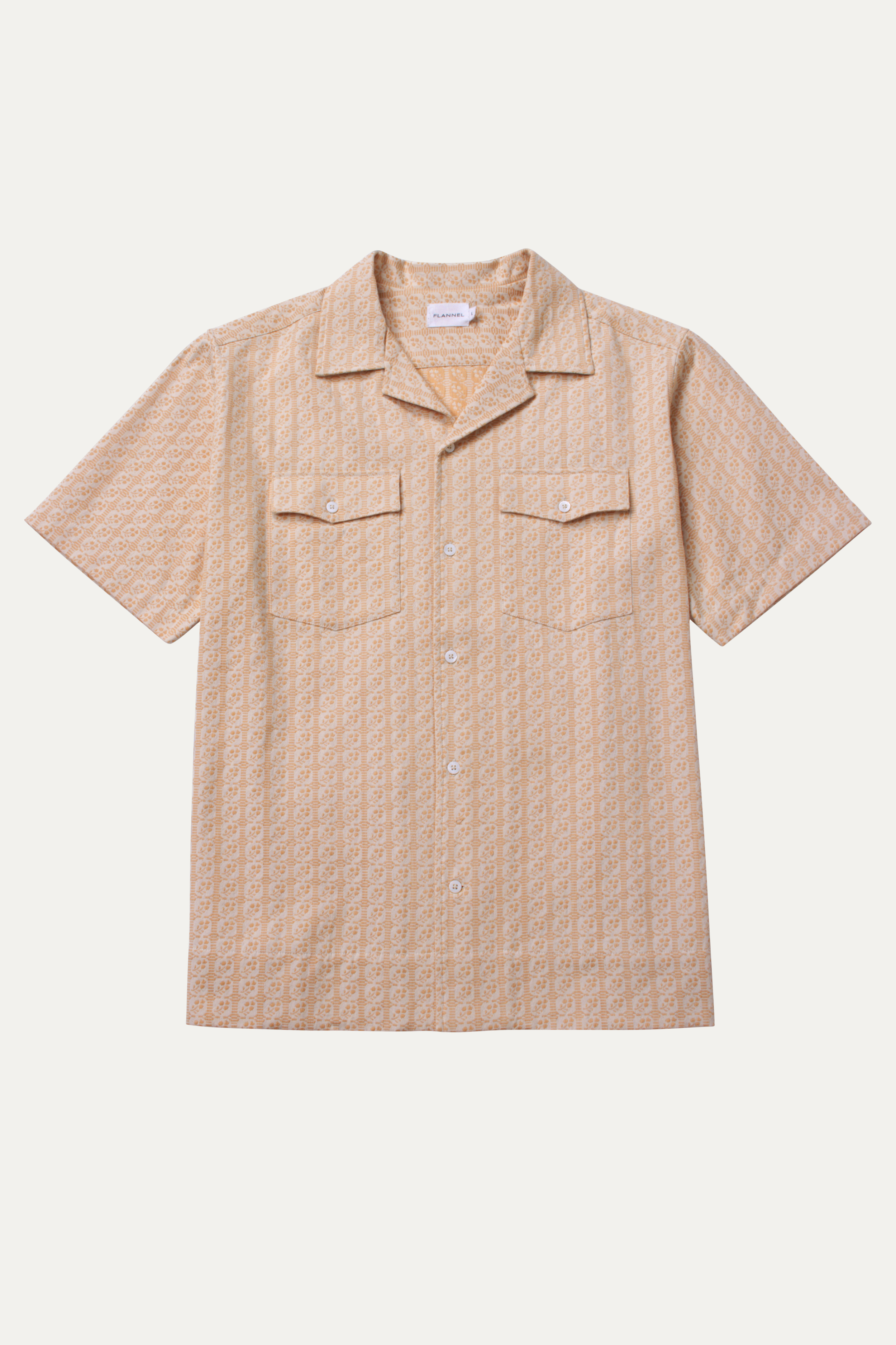 Rome Cotton Jacquard Short Sleeve Shirt