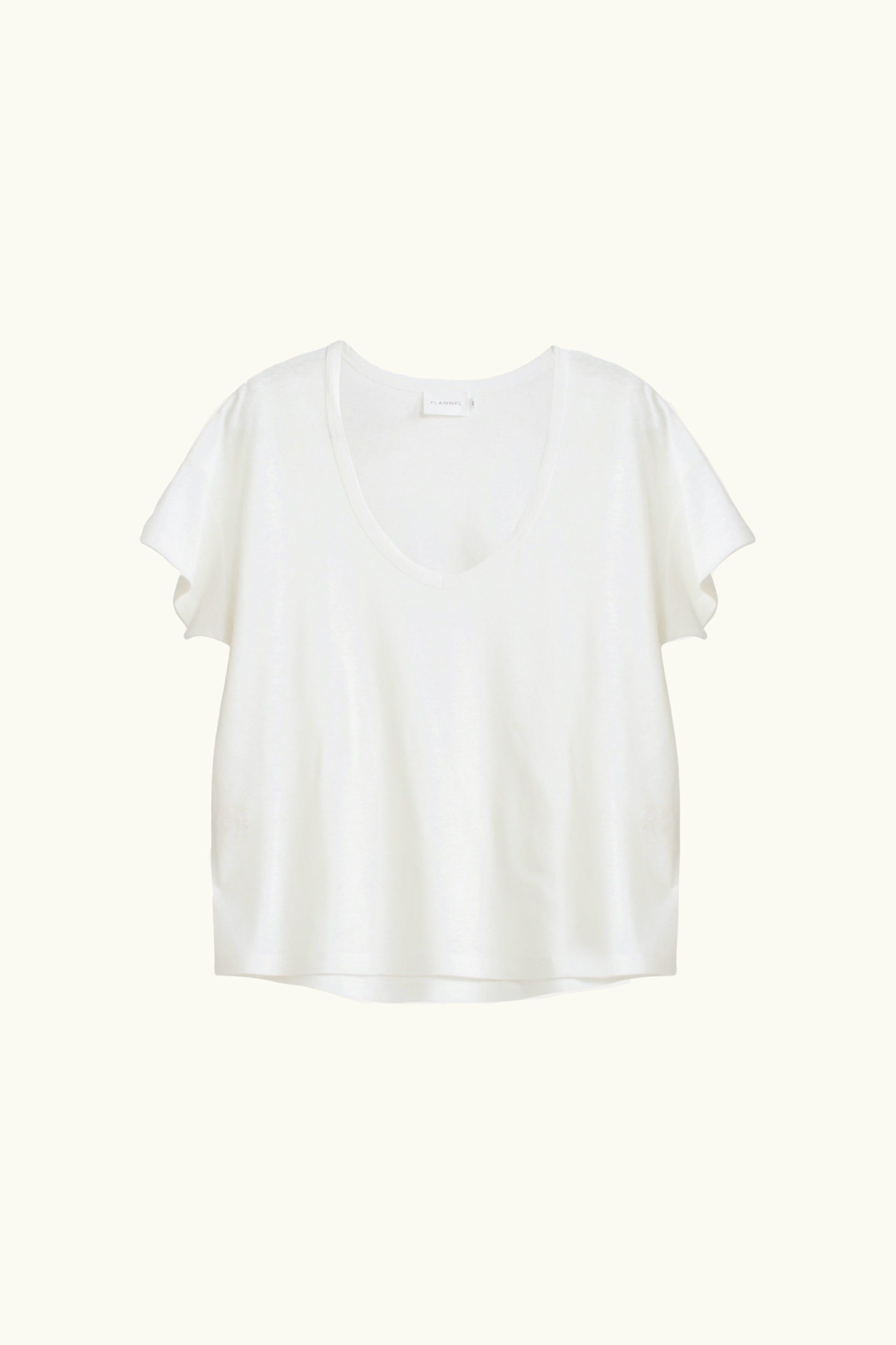 Sawyer V Neck Cotton-Linen T-Shirt