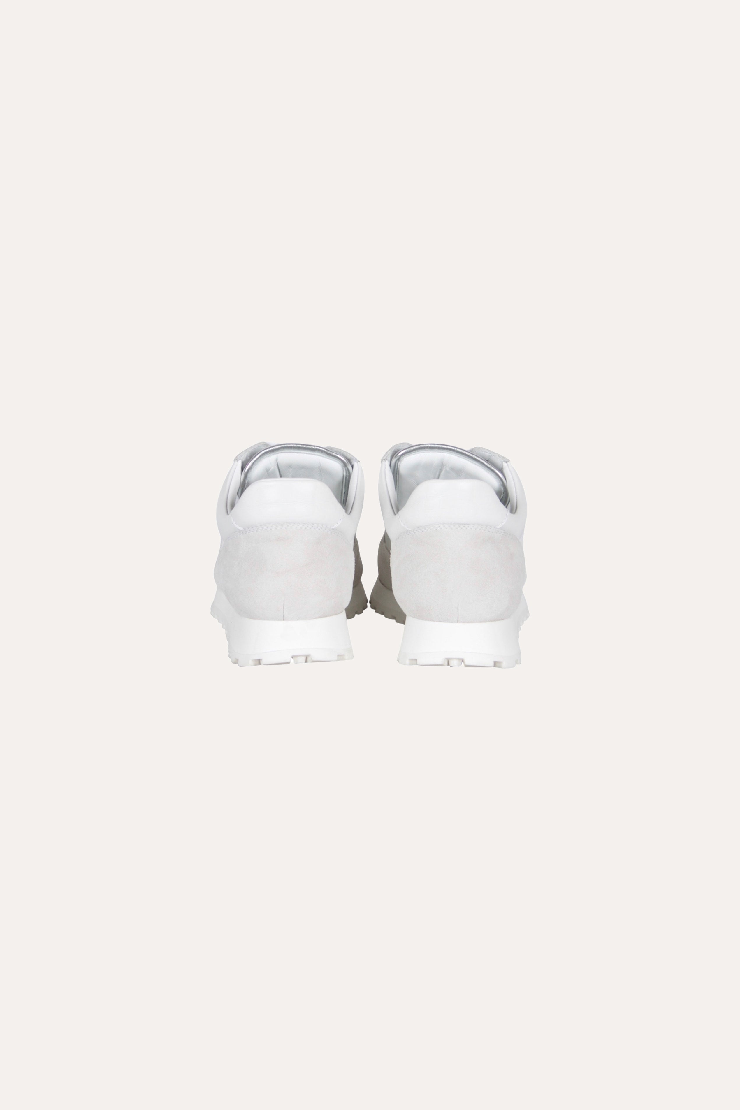 FLANNEL White Leather Sneaker