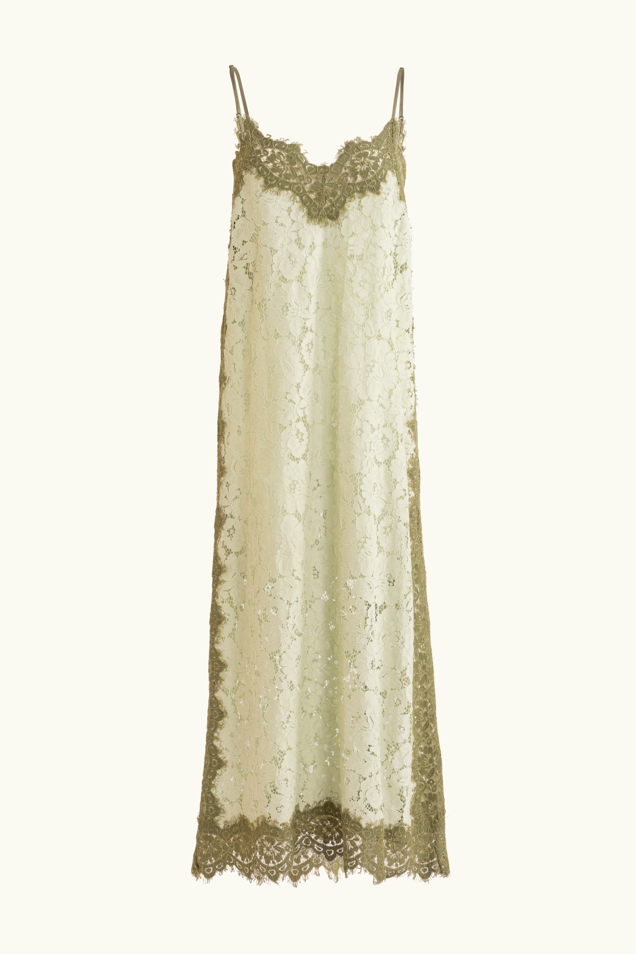 Tilly Lace Slip Dress Pistachio / 2