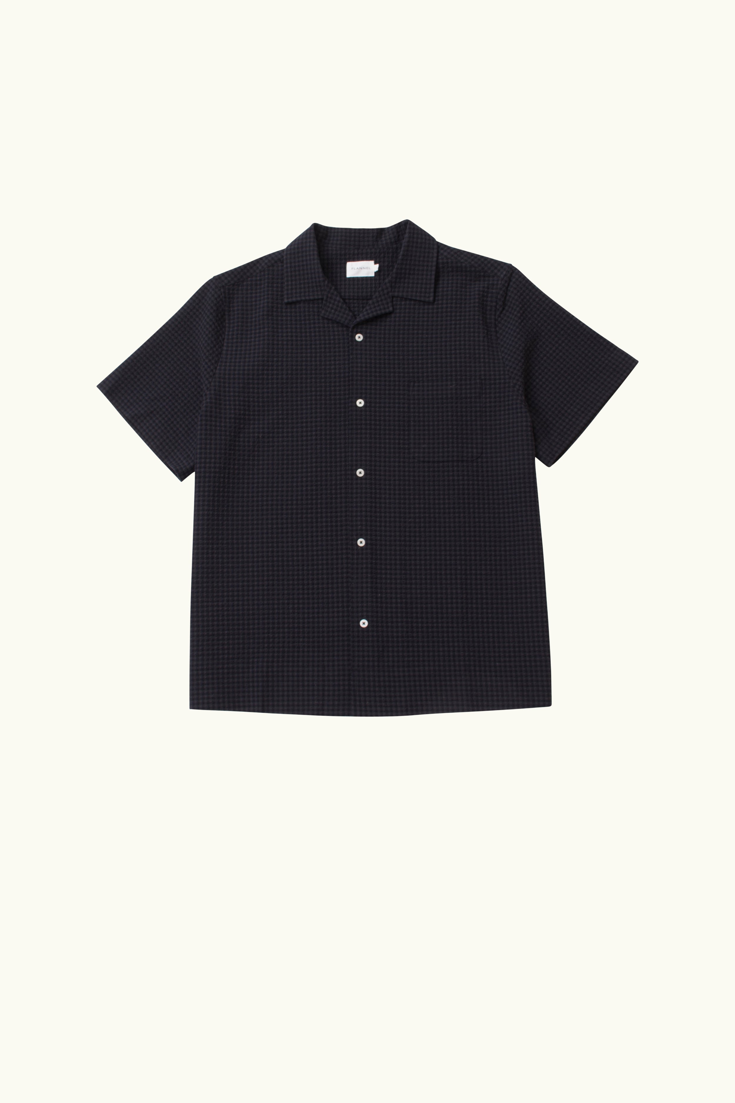 Monty Check Wool-Blend Short Sleeve Shirt