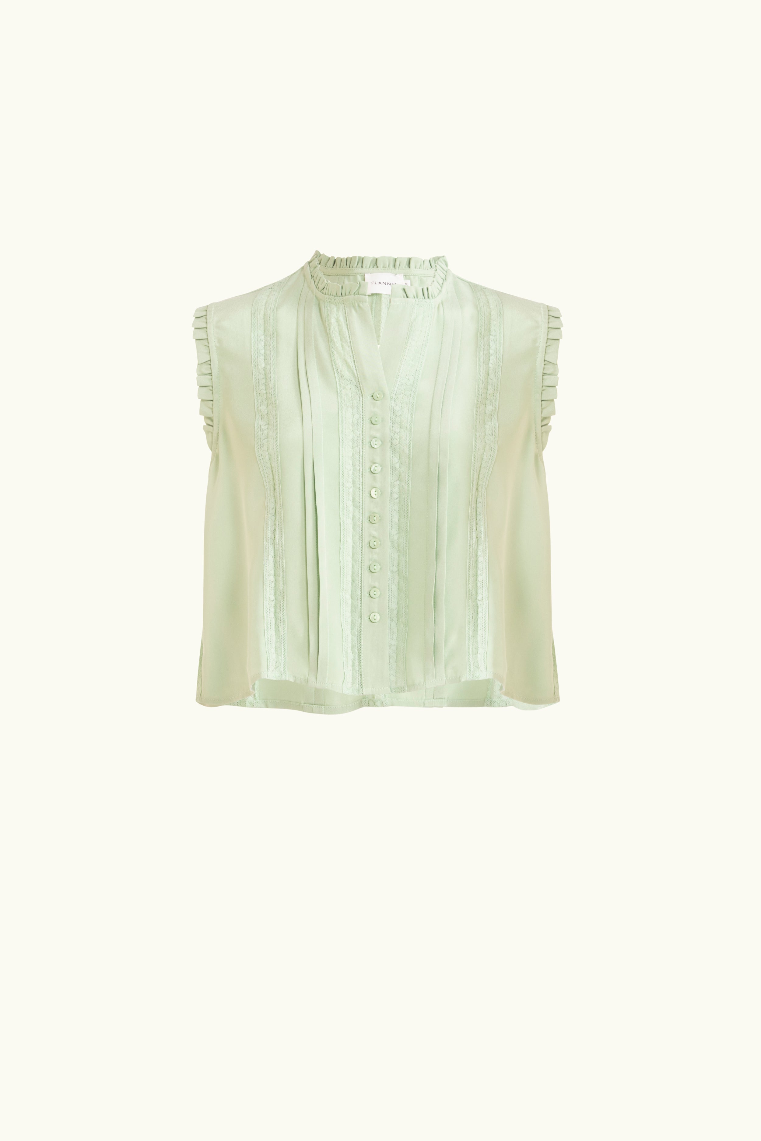 Albrey Silk Crepe Sleeveless Top