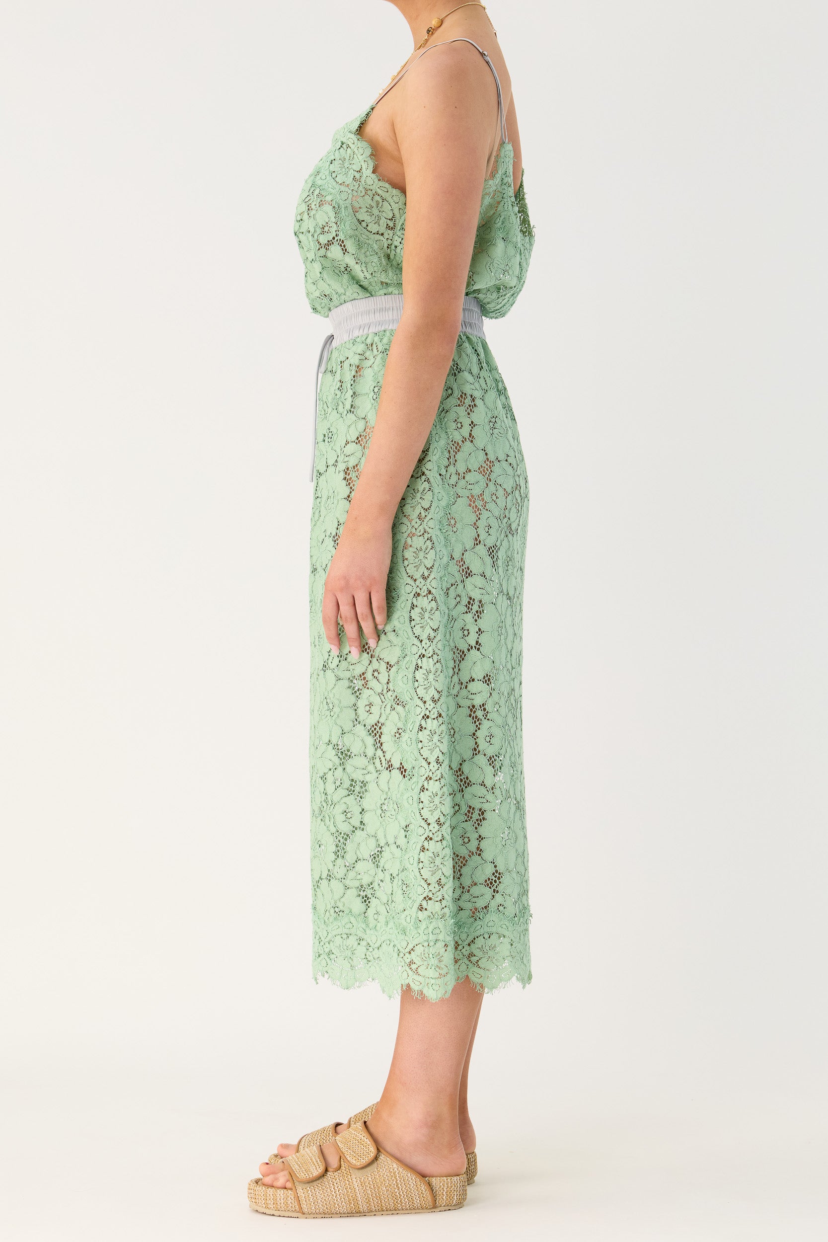 Tilly Drawstring Lace Skirt
