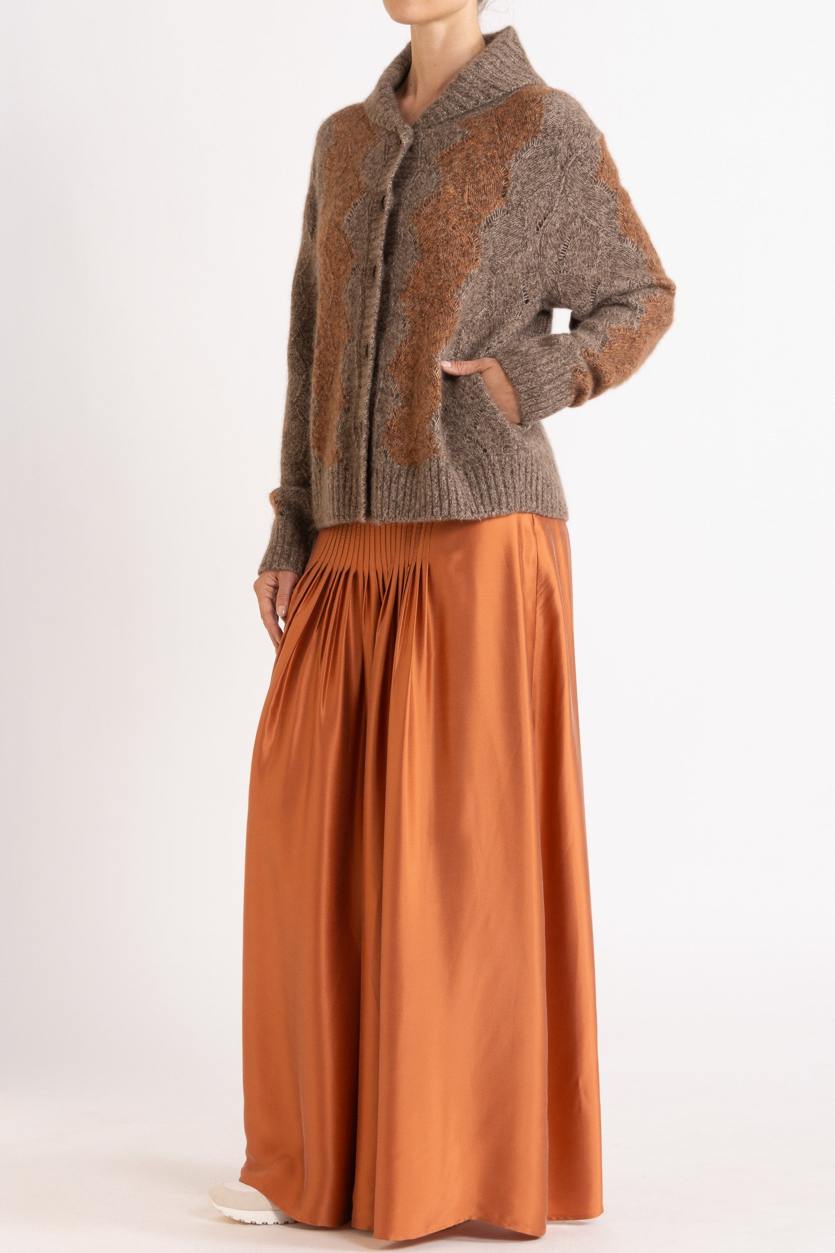 Bernard Cashmere-Silk Shawl Collar Cardigan