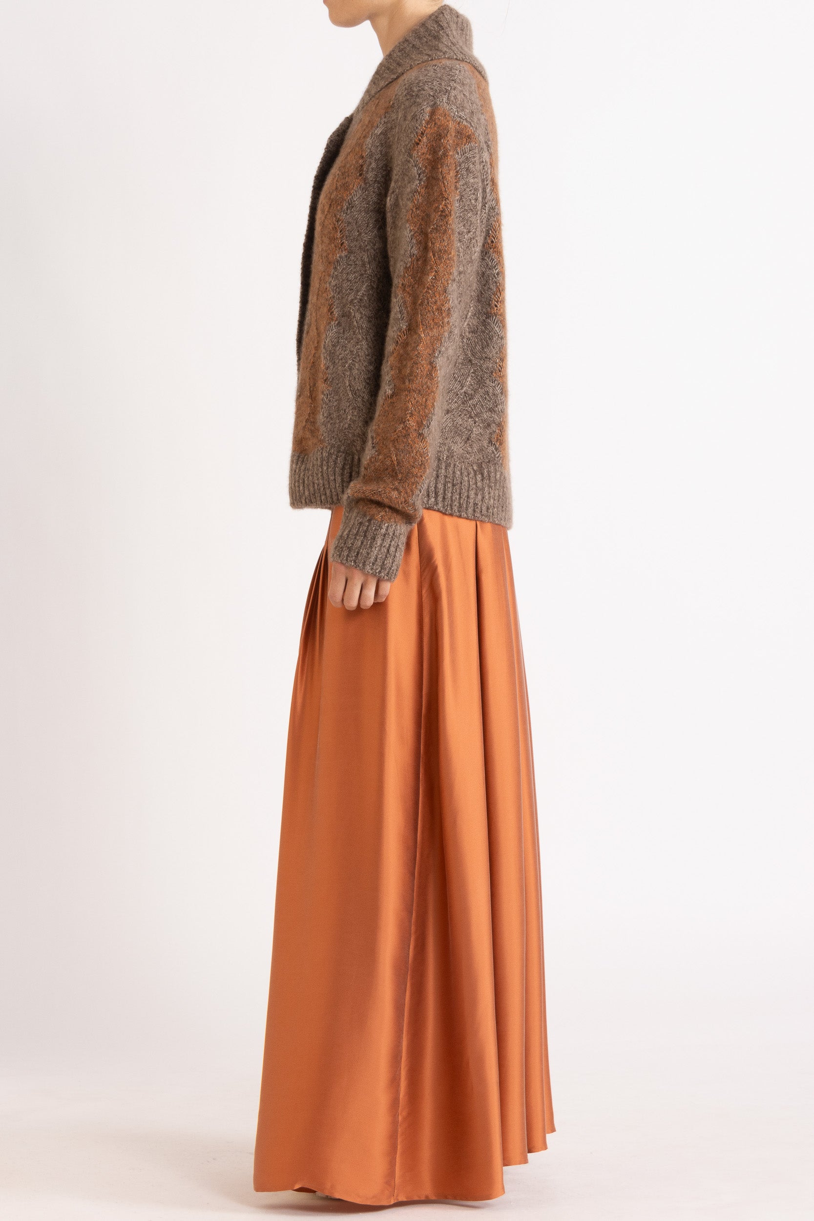 Bernard Cashmere-Silk Shawl Collar Cardigan