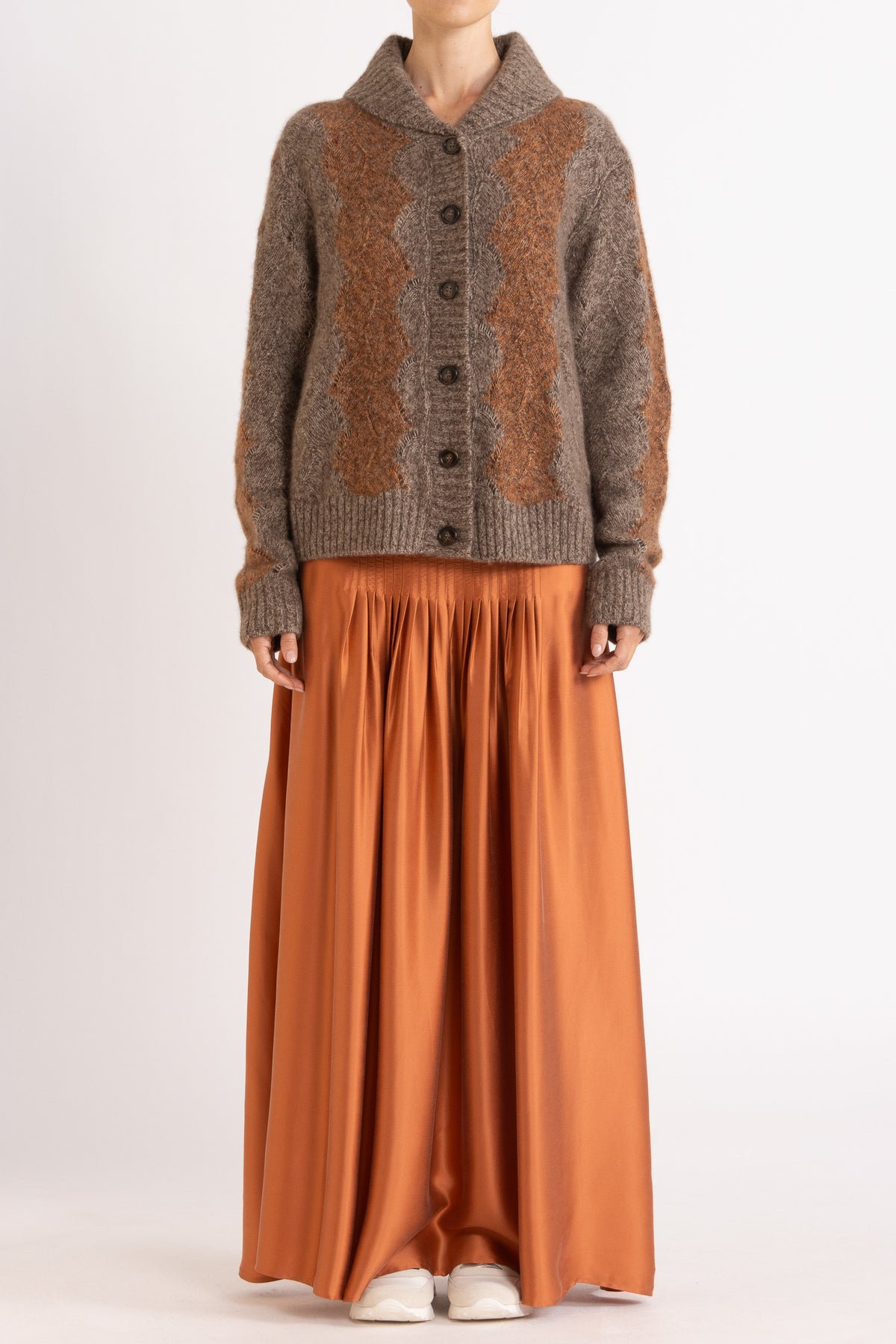 Bernard Cashmere-Silk Shawl Collar Cardigan