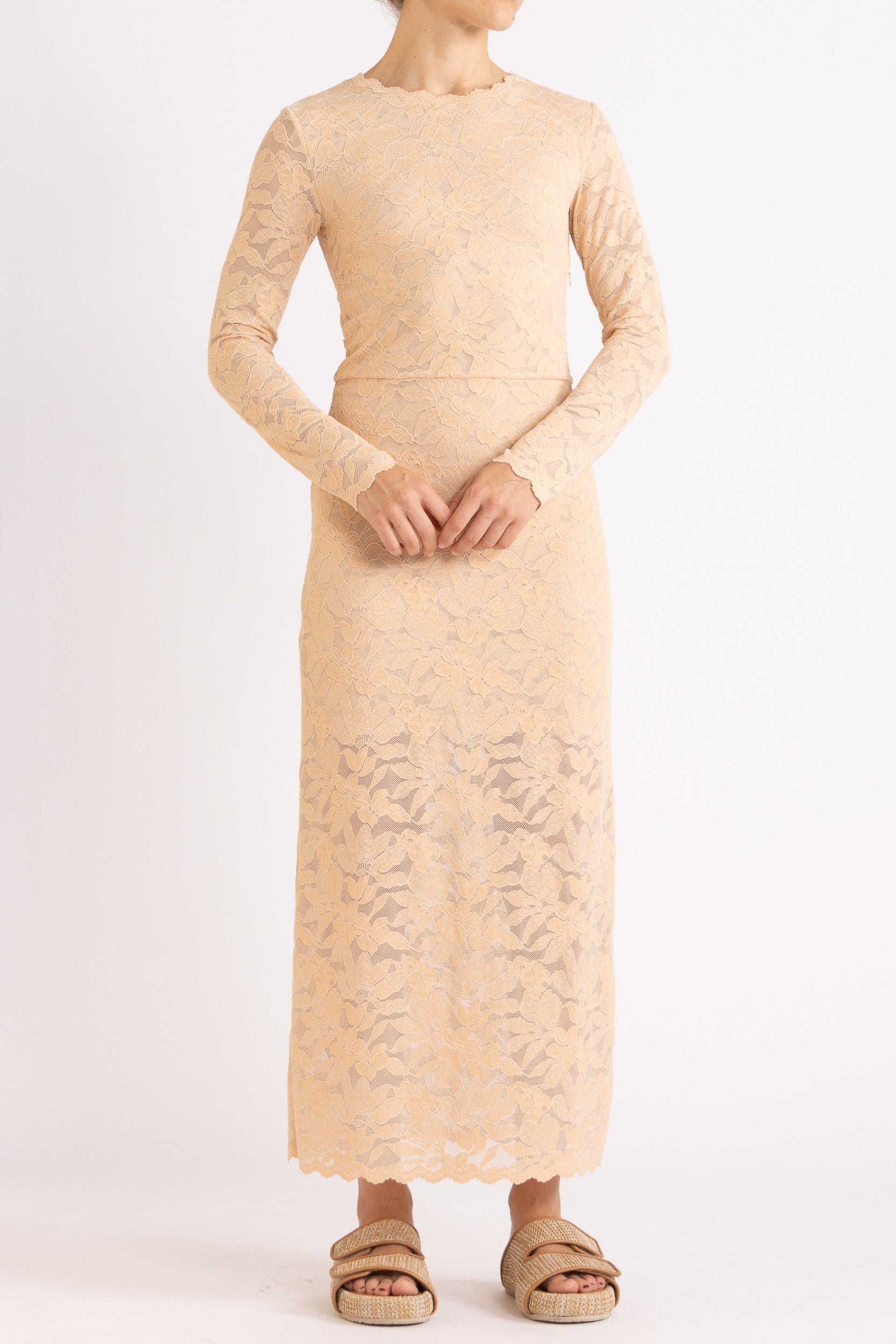 Erika Lace Long Sleeve Dress