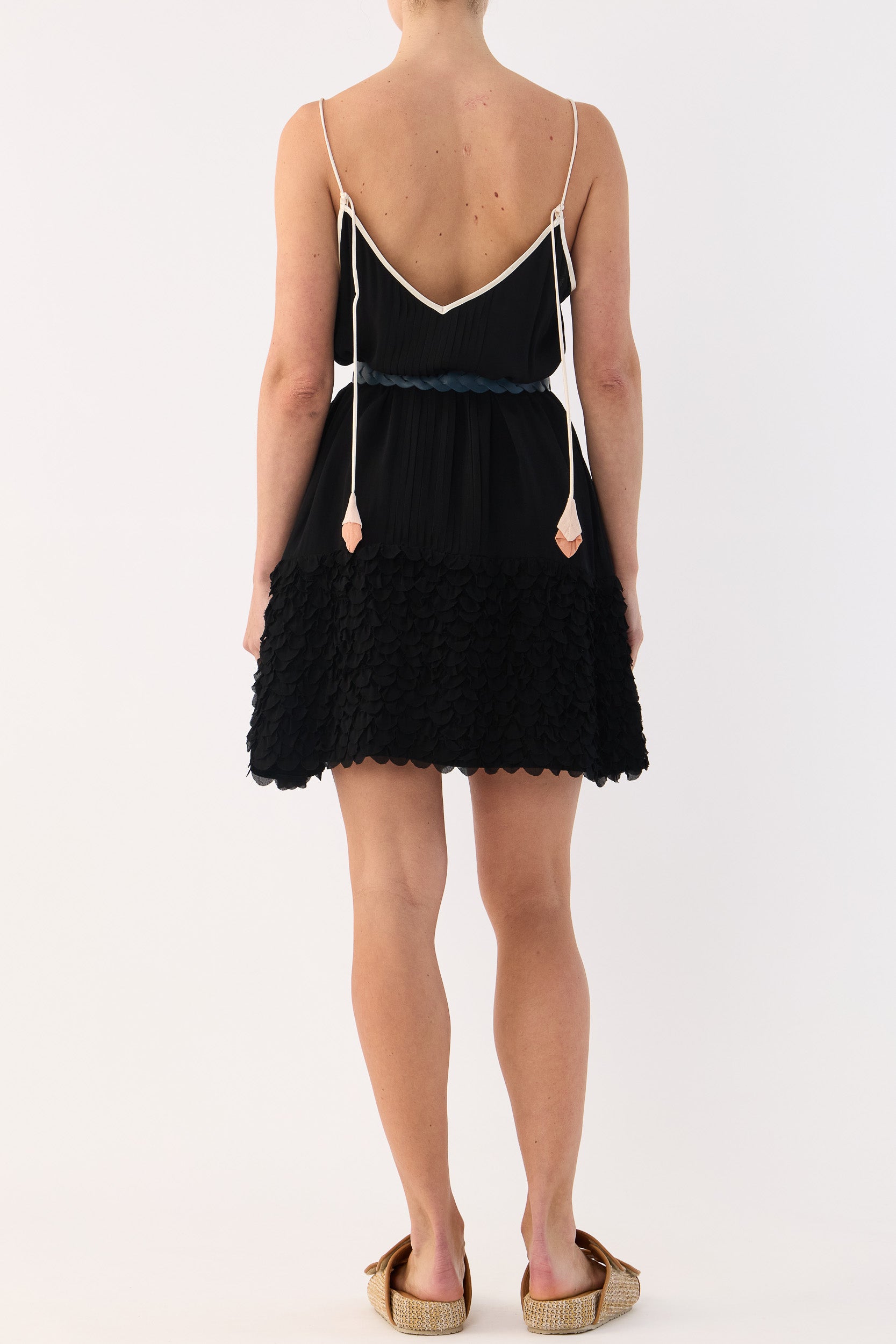 Addie Scalloped Chiffon Slip