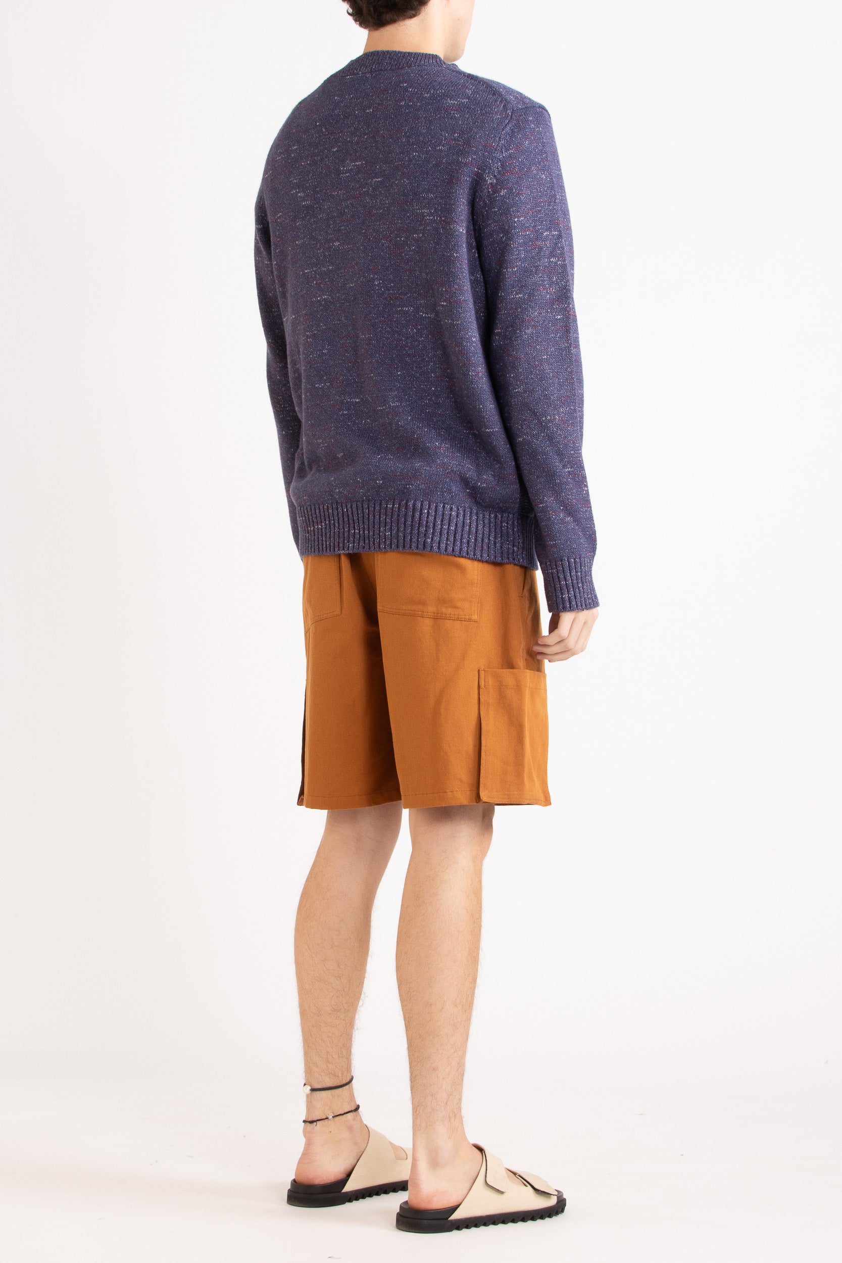 Milton Hemp-Cotton Knit Crew Sweater