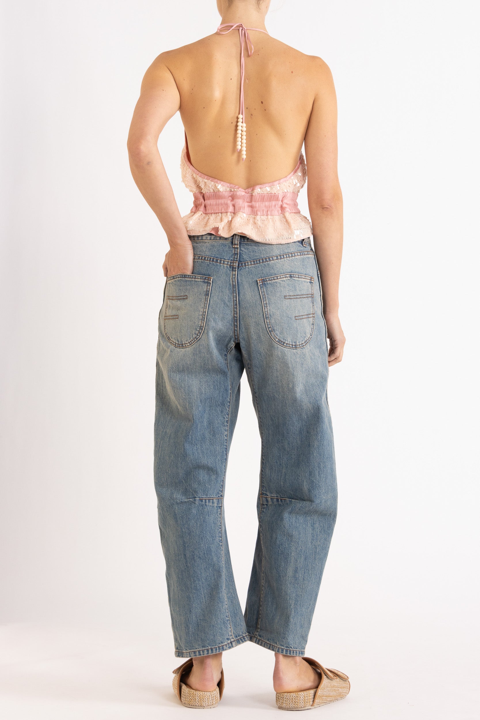 Marella Halter Neck Sequin Top