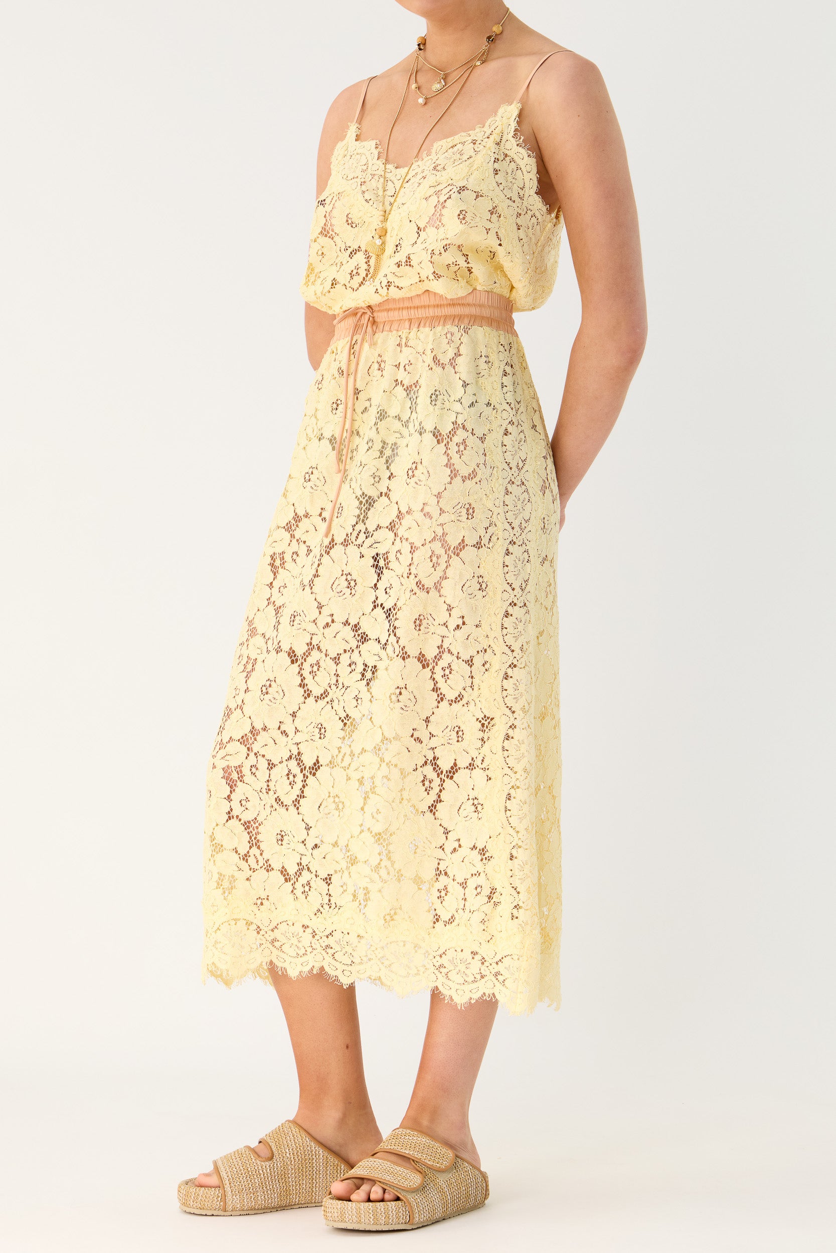 Tilly Drawstring Lace Skirt