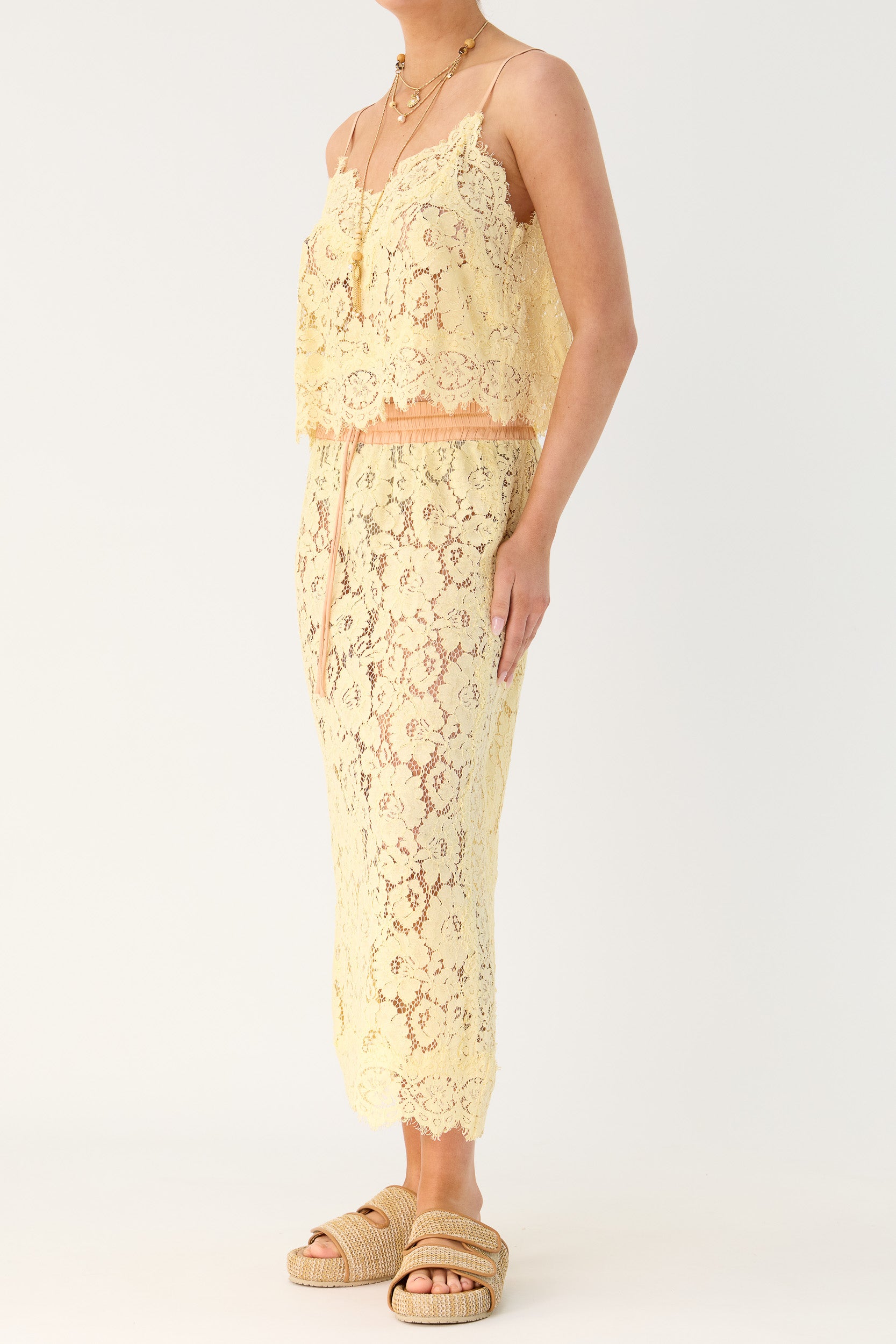 Tilly V Neck Lace Cami