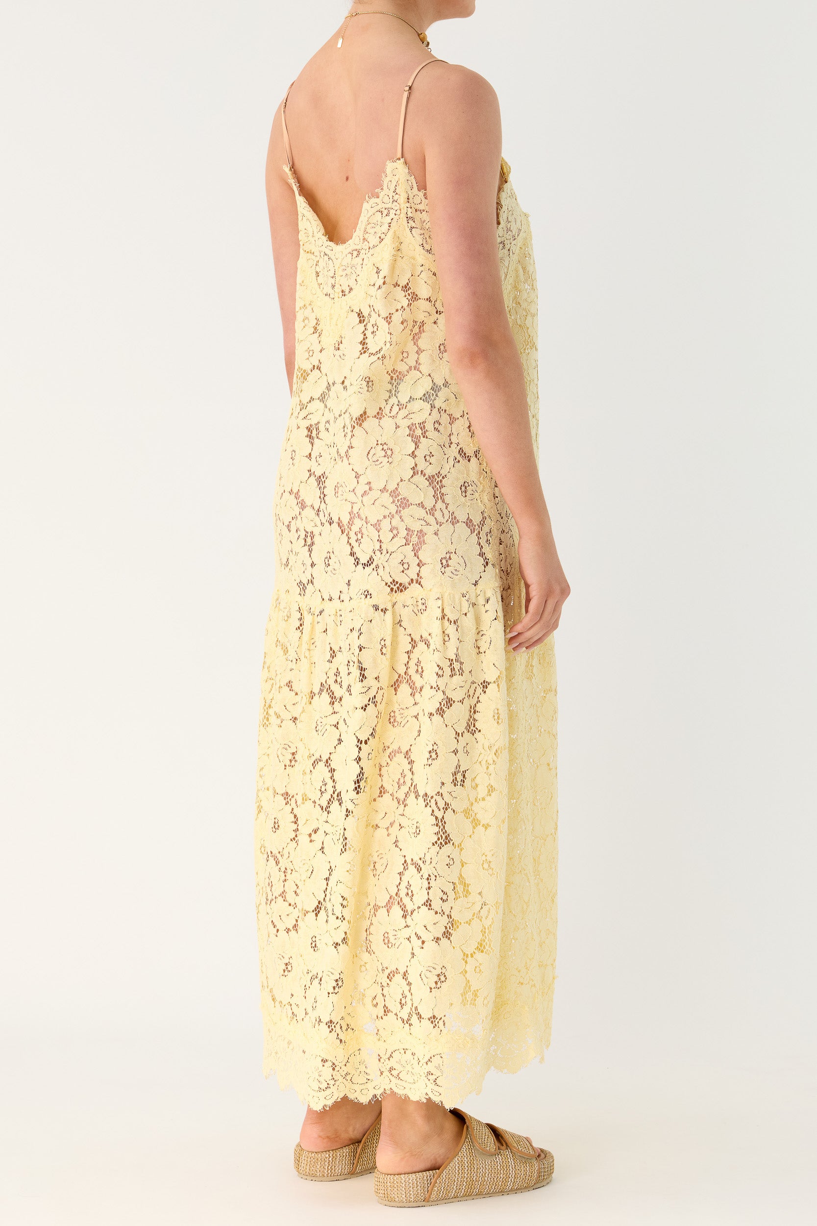 Tilly V Neck Lace Dress