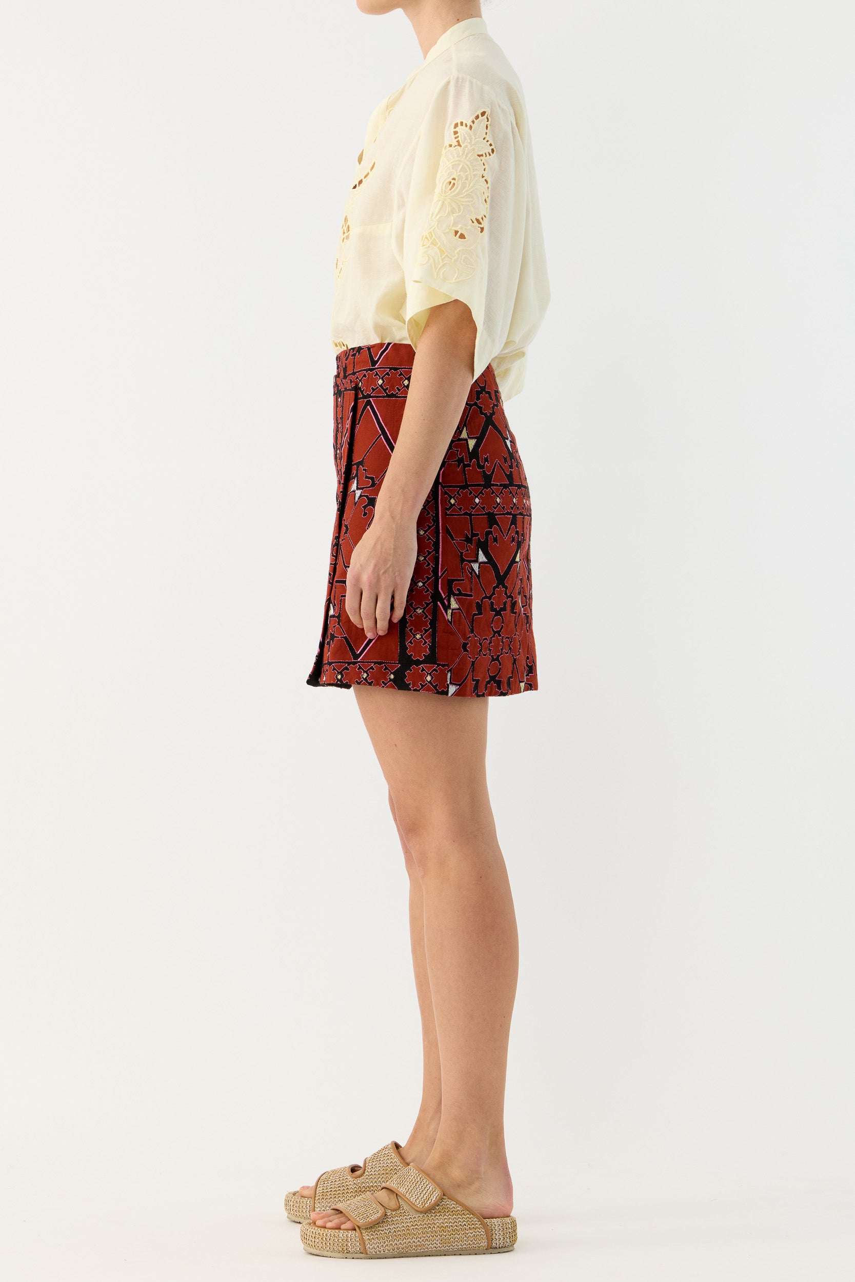 Pascal Embroidered Cutout Shirt
