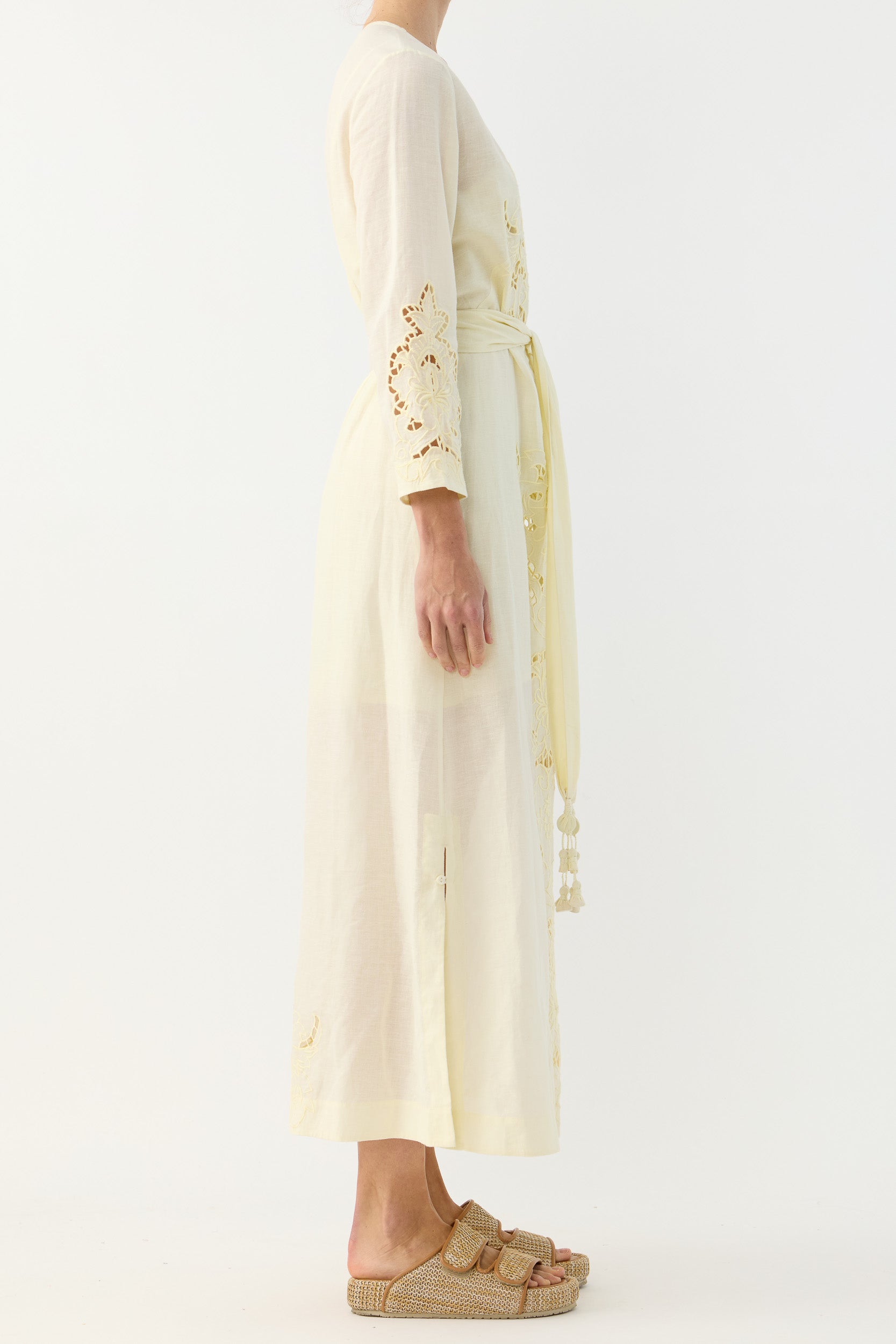 Pascal Embroidered Cutout Tunic Dress