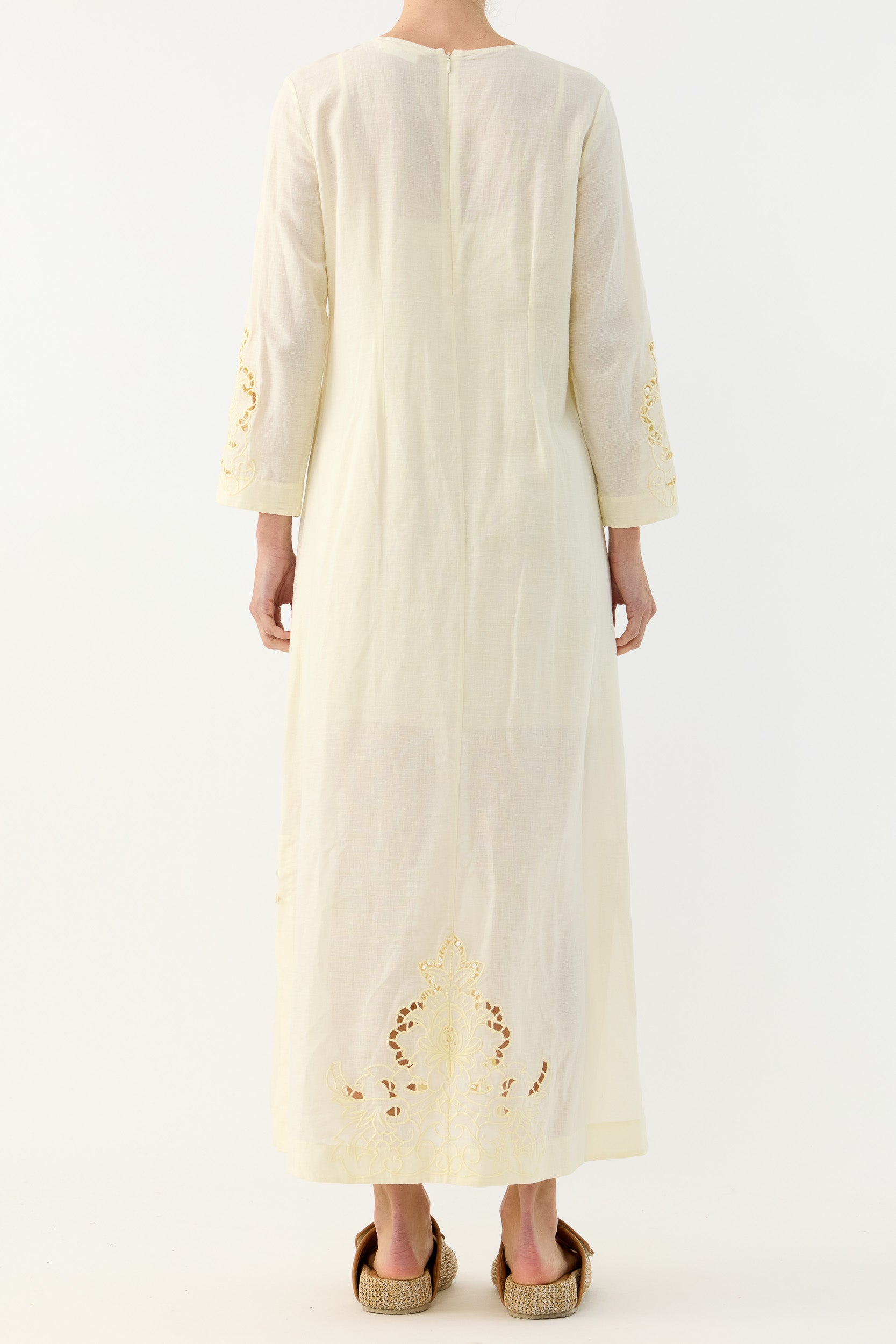 Pascal Embroidered Cutout Tunic Dress