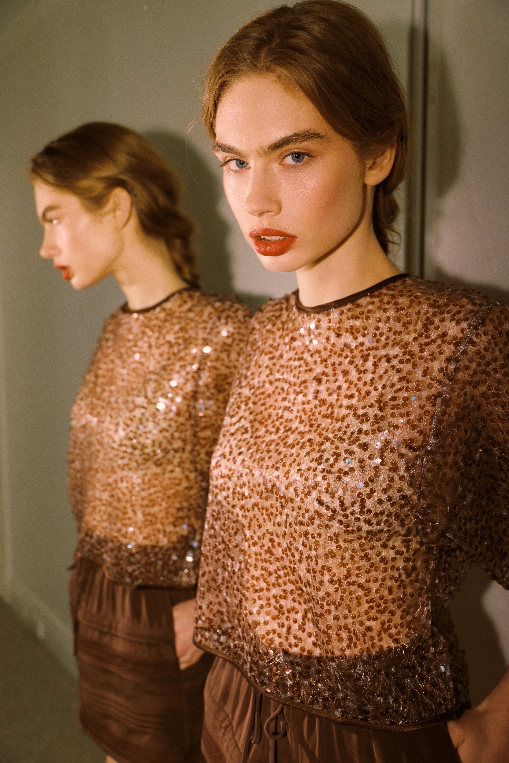 Skyler Sequin Top
