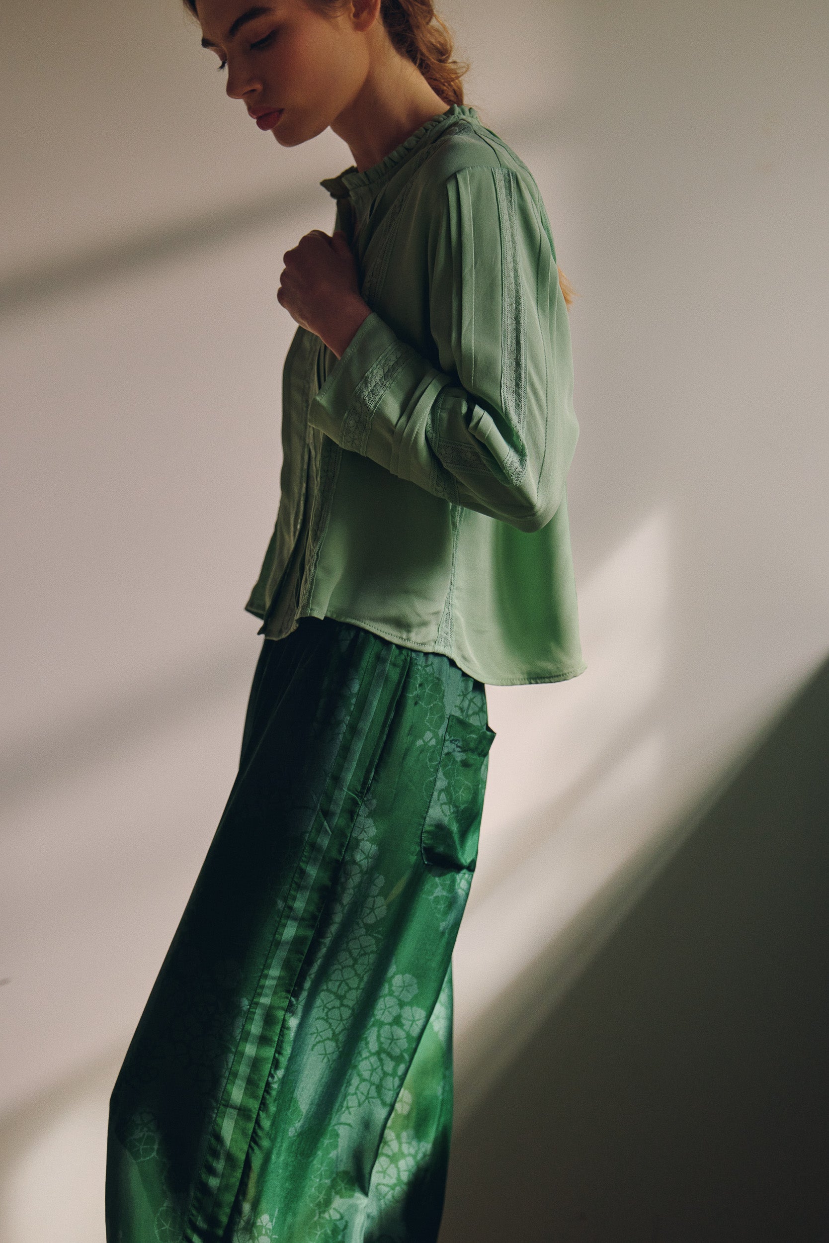 Arden Printed Silk Pant