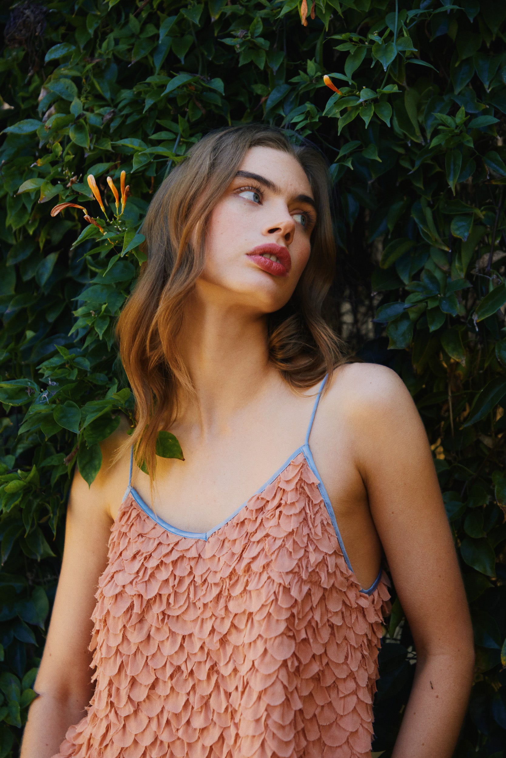 Addie Scalloped Chiffon Cami
