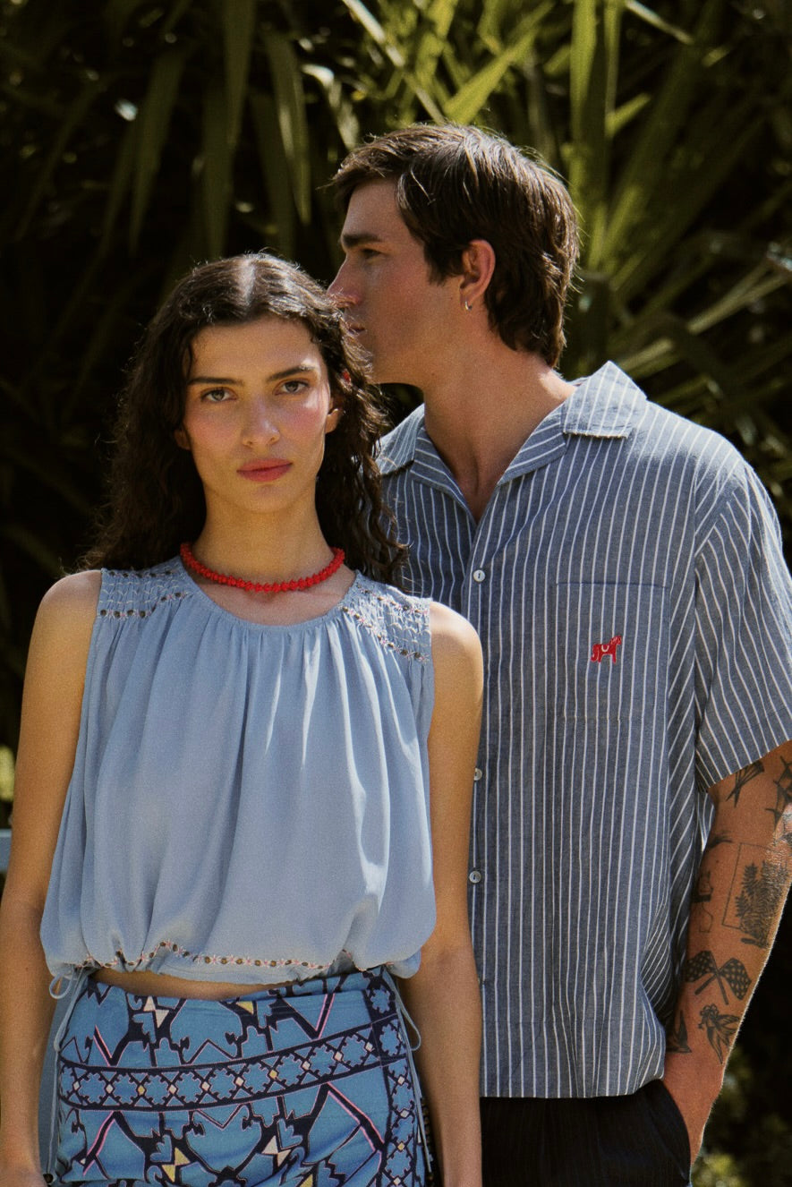 Caballo Embroidered Short Sleeve Shirt