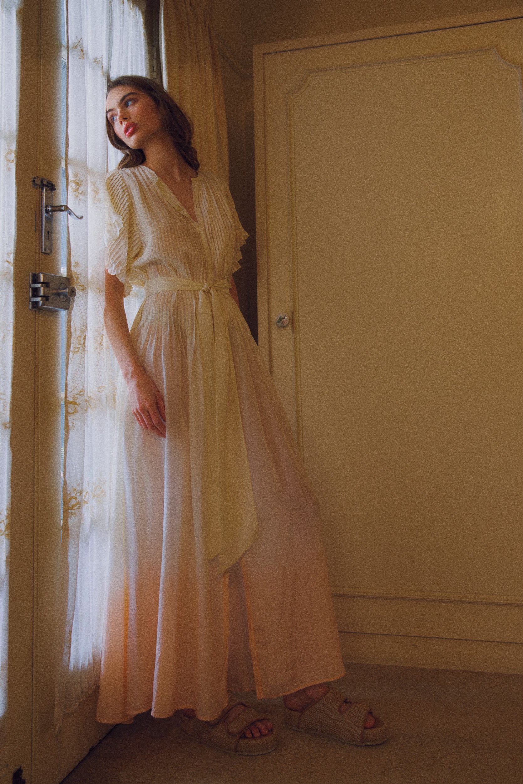 Ottavia Silk Dip-Dye Shirt Dress