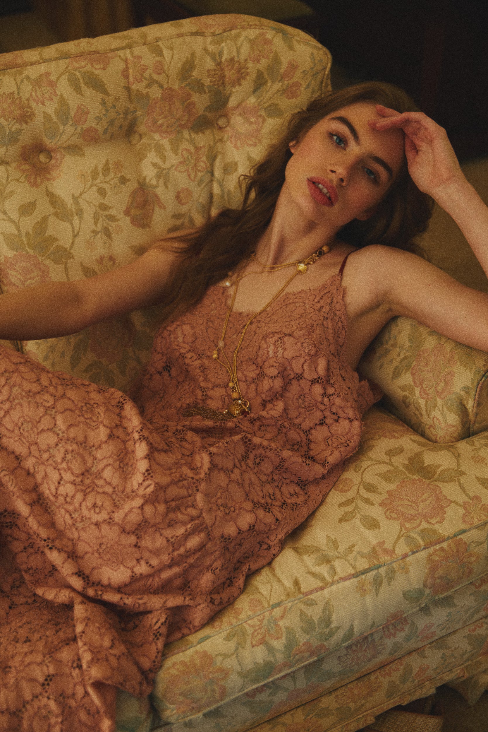 Tilly V Neck Lace Dress