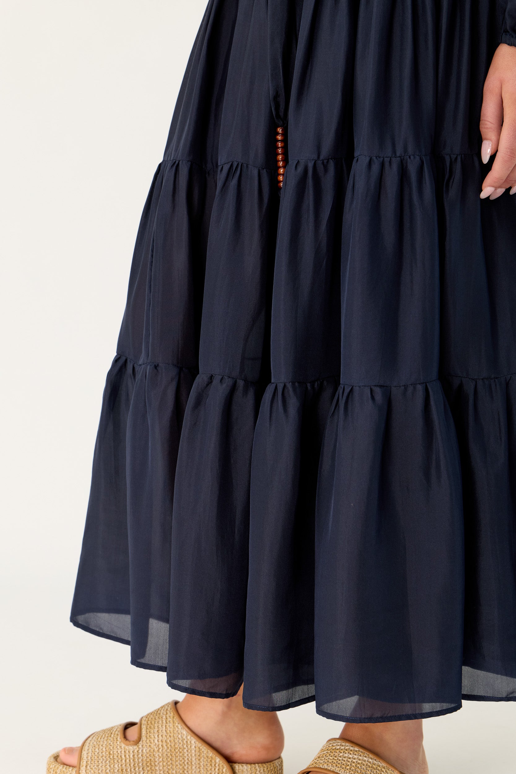 Amal Silk Habotai Skirt