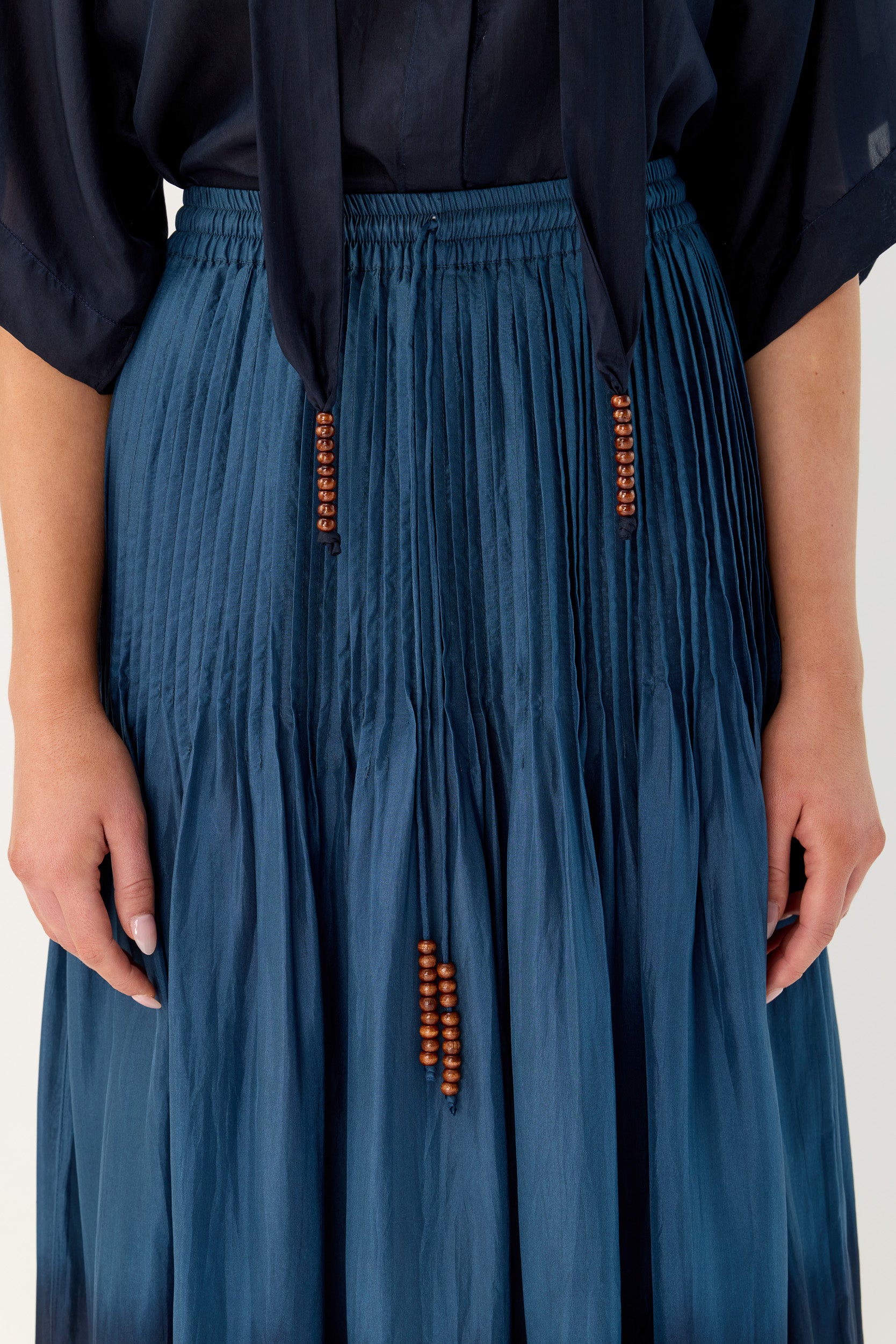Ottavia Silk Dip-Dye Skirt