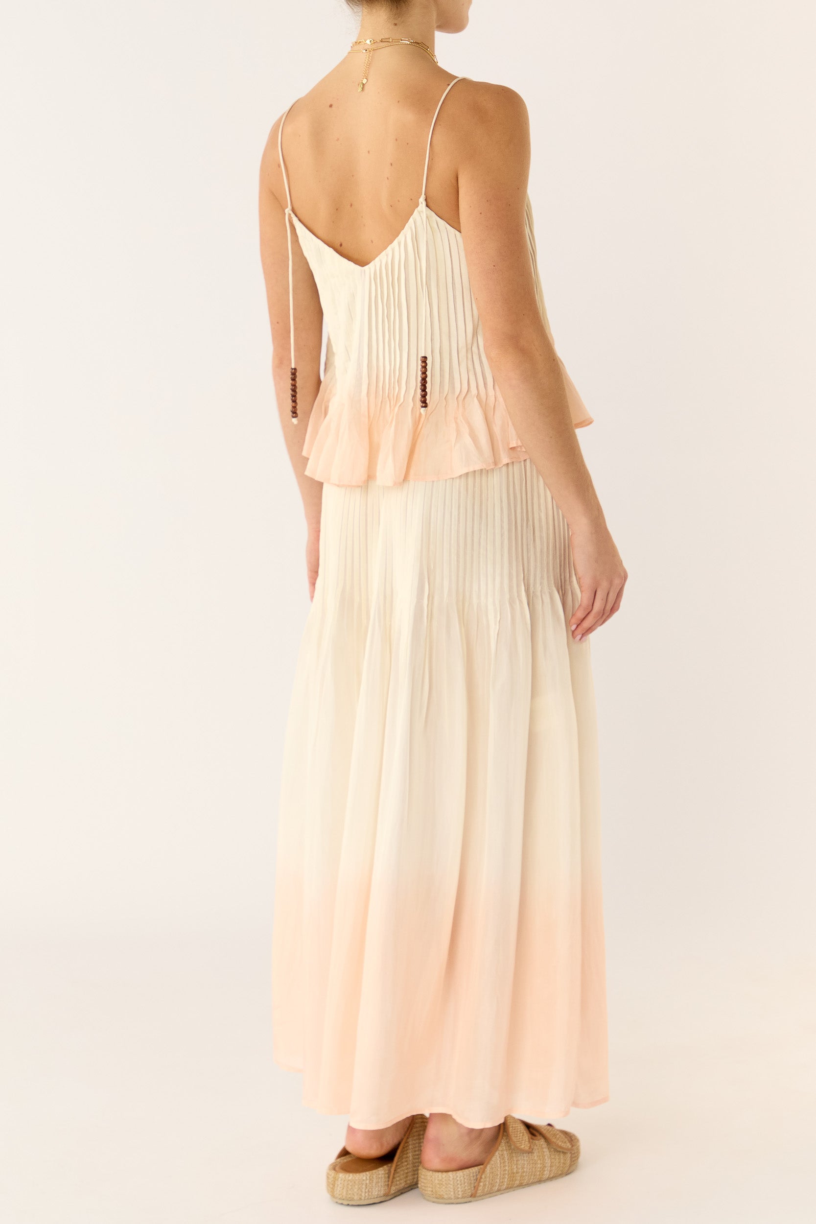 Ottavia Silk Dip-Dye Skirt