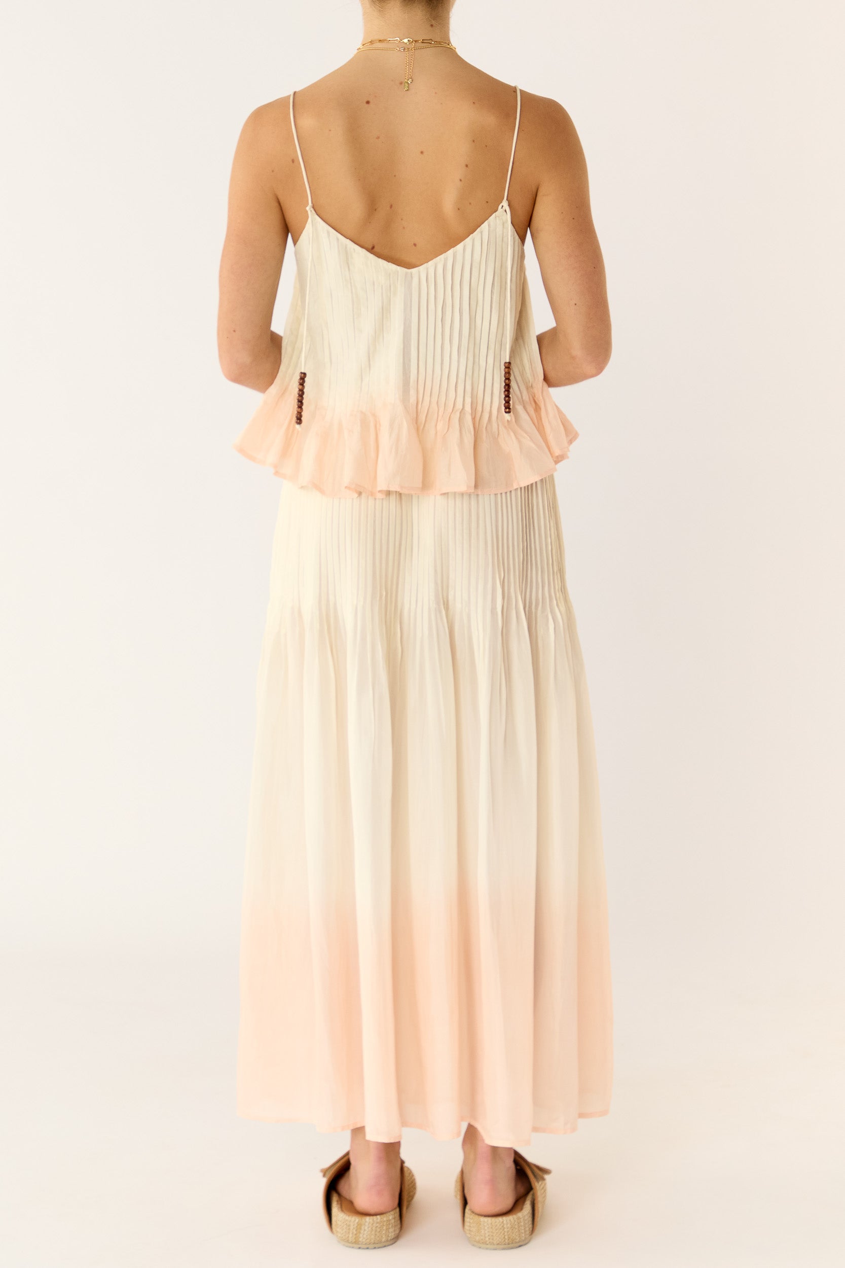 Ottavia Silk Dip-Dye Skirt