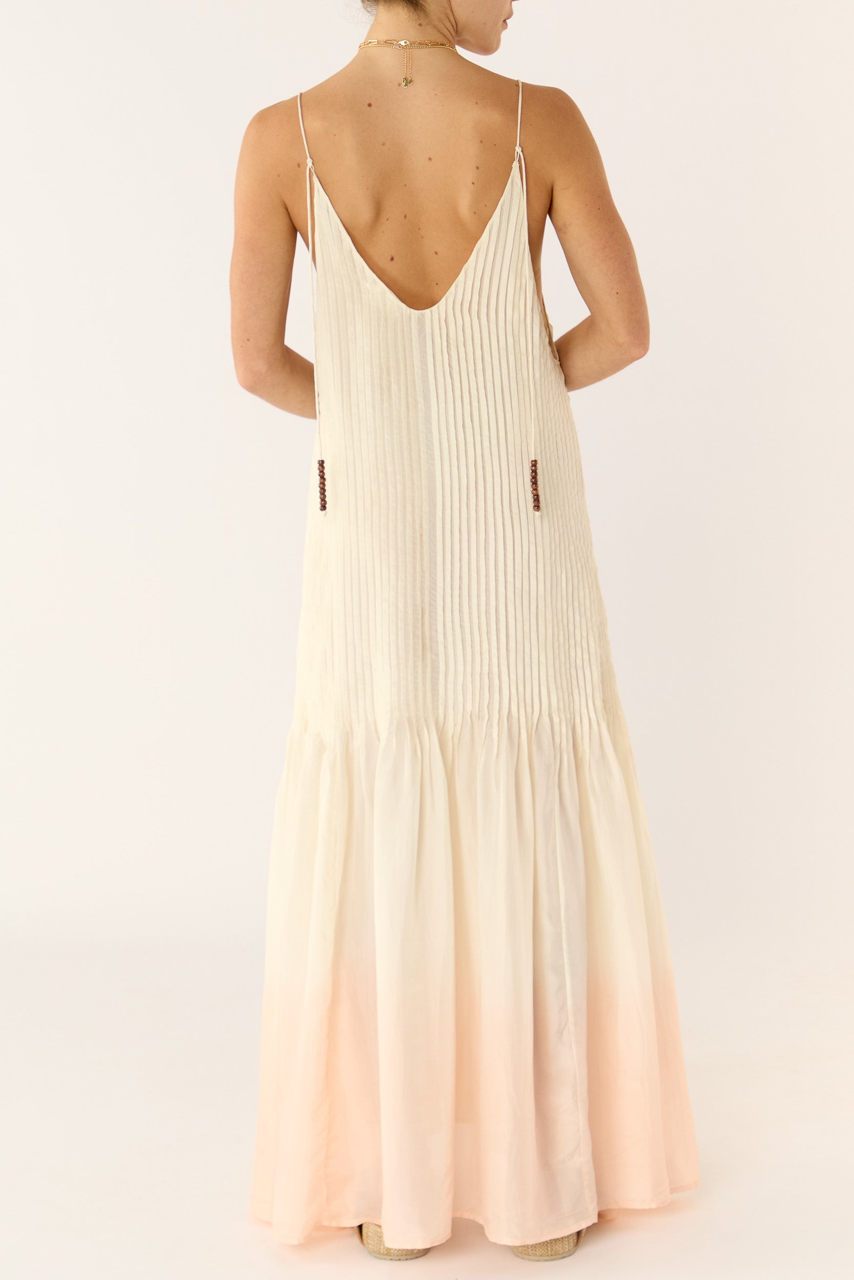 Ottavia Silk Dip-Dye Cami Dress