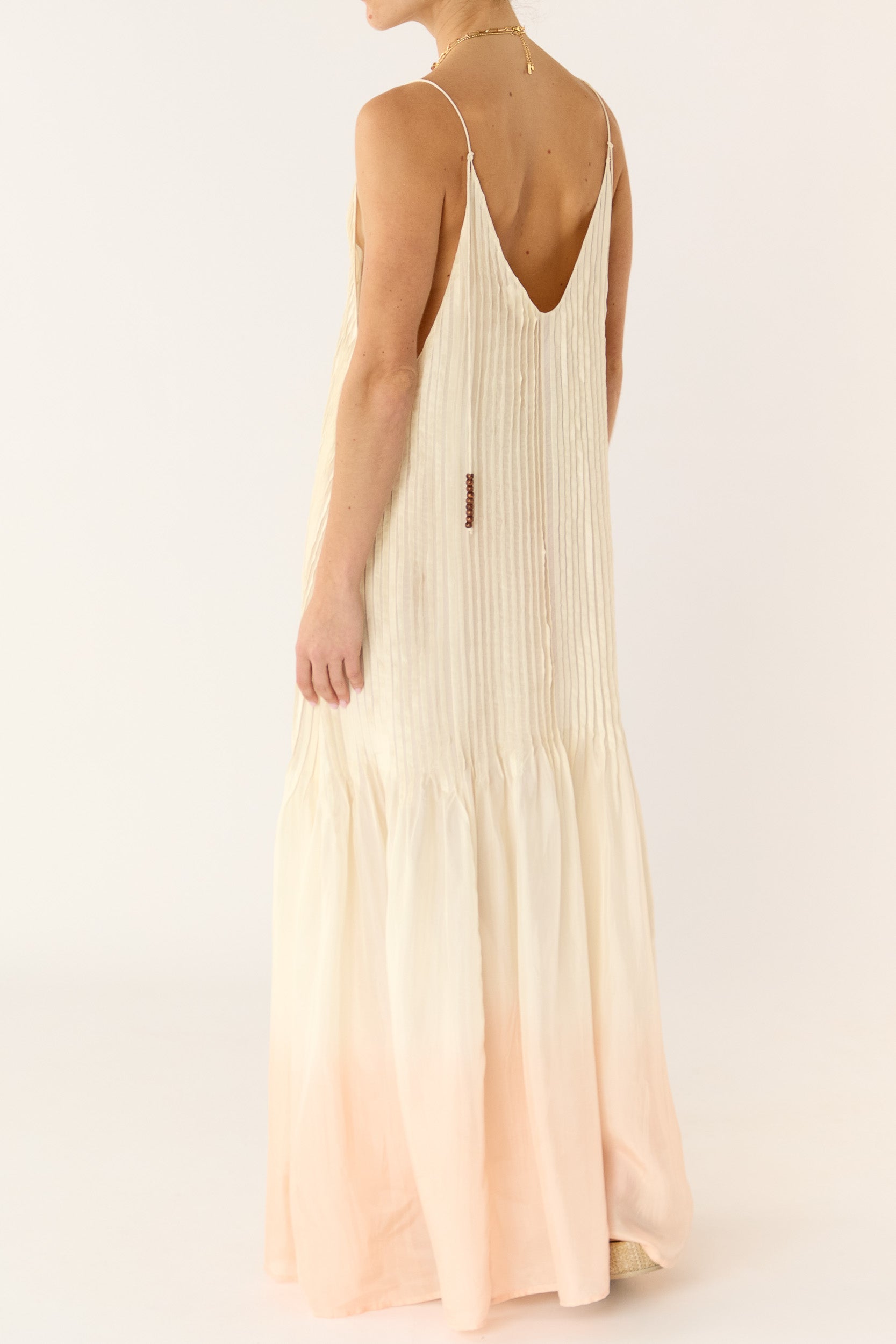 Ottavia Silk Dip-Dye Cami Dress