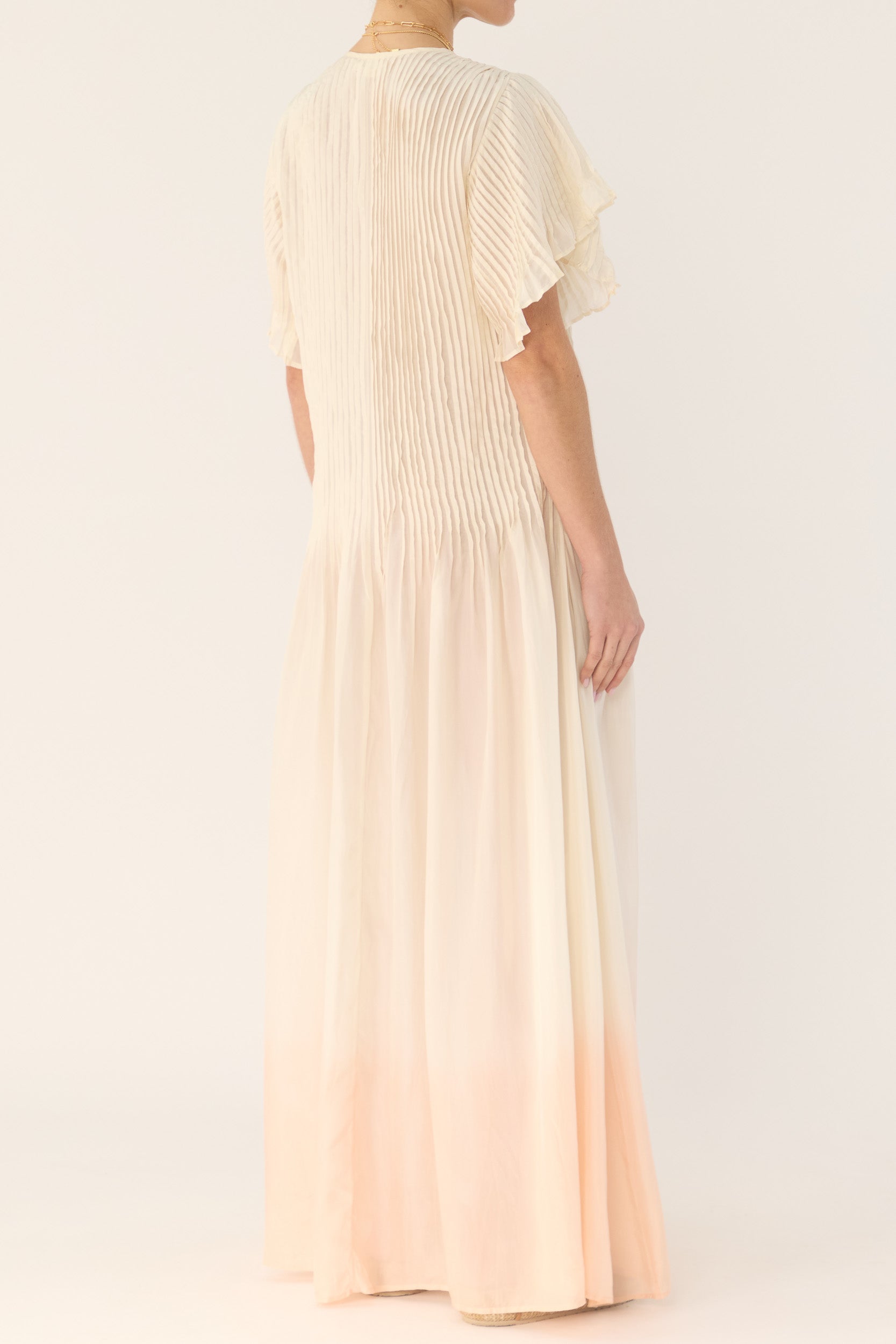 Ottavia Silk Dip-Dye Shirt Dress